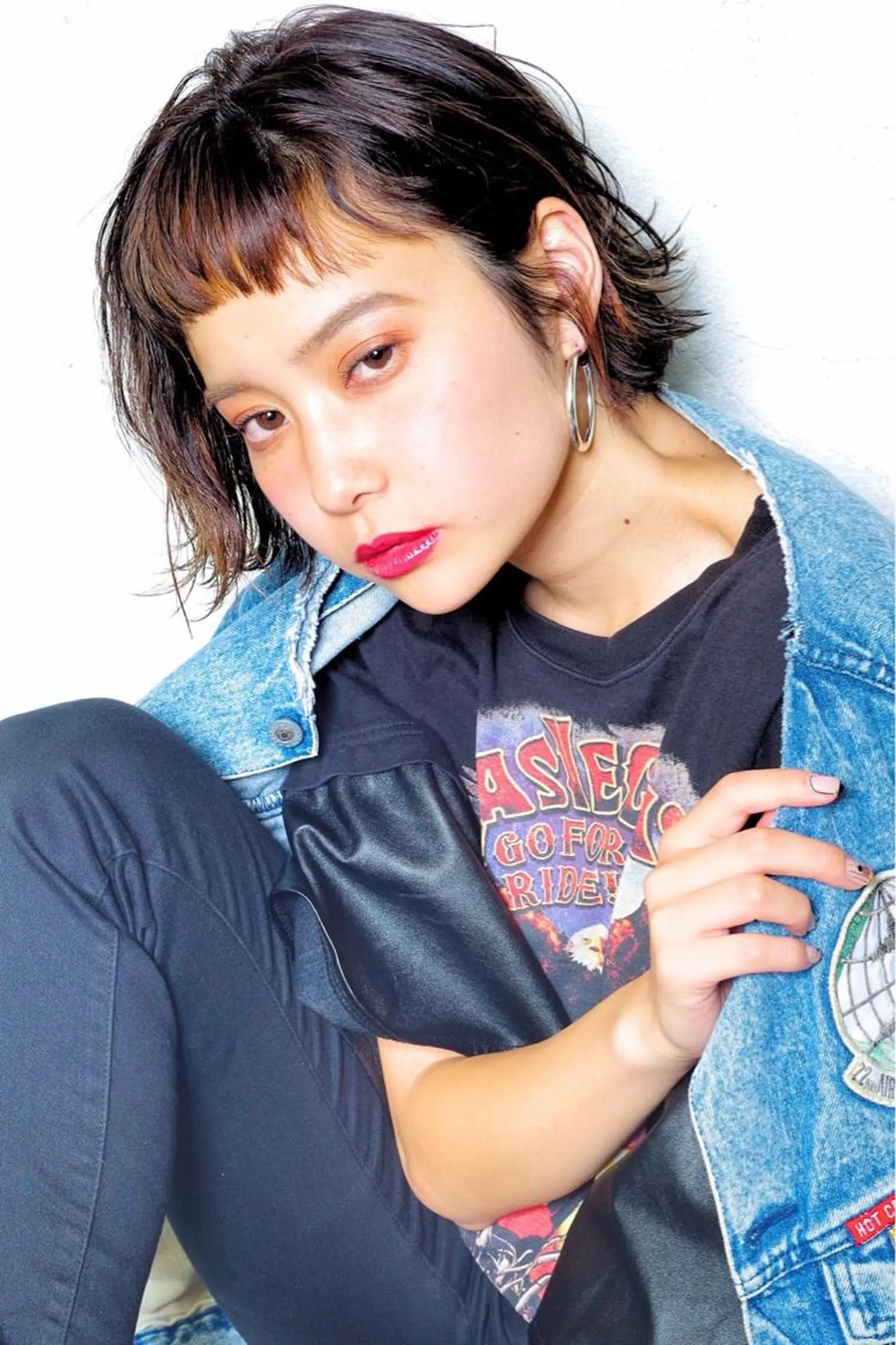 ミディアム カット ヘアカラー MICO hairのヘアスタイル