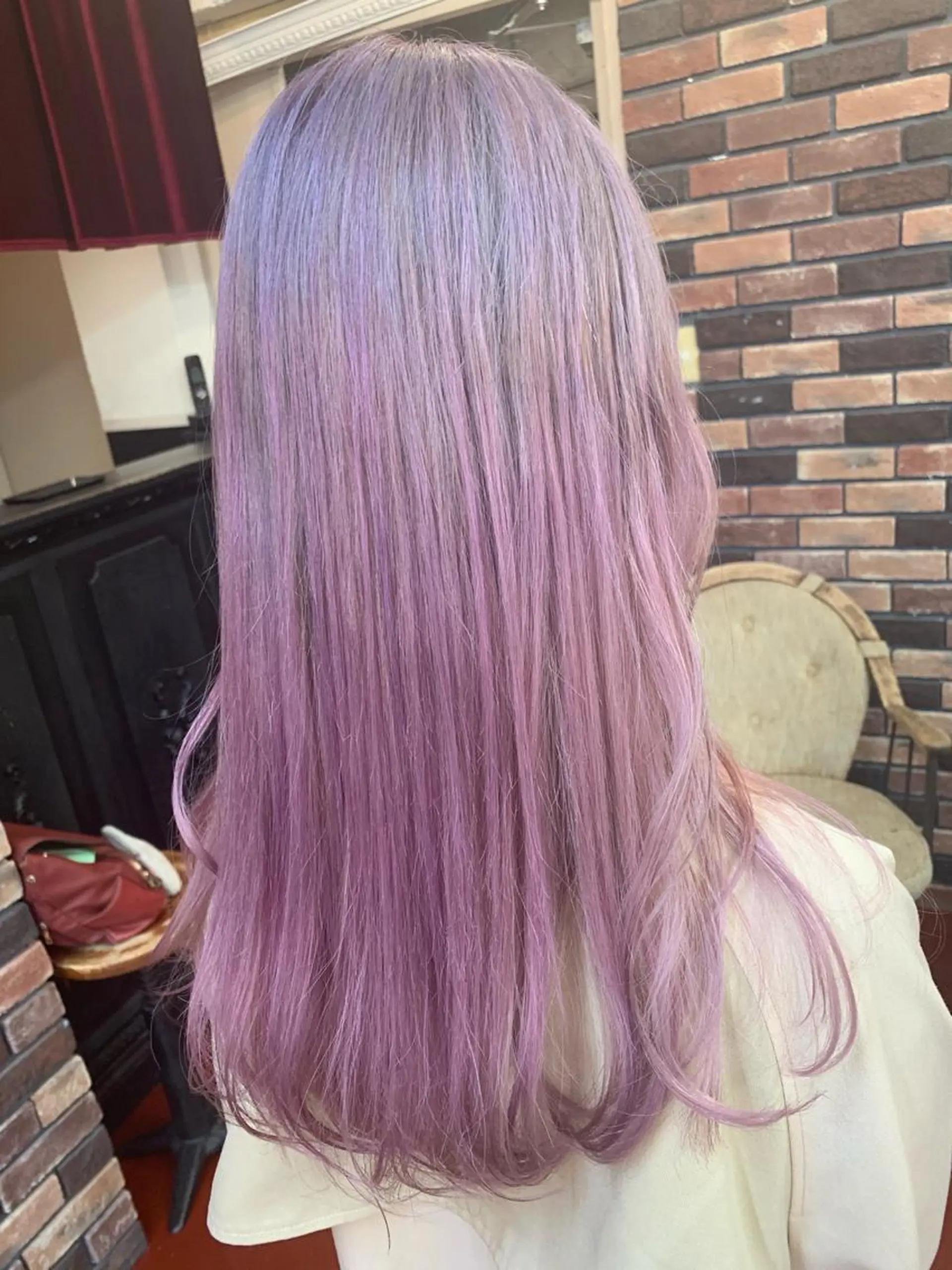 セミロング カラー ピンクベージュ/新潟 万代/高橋桃葉🍑のヘアスタイル