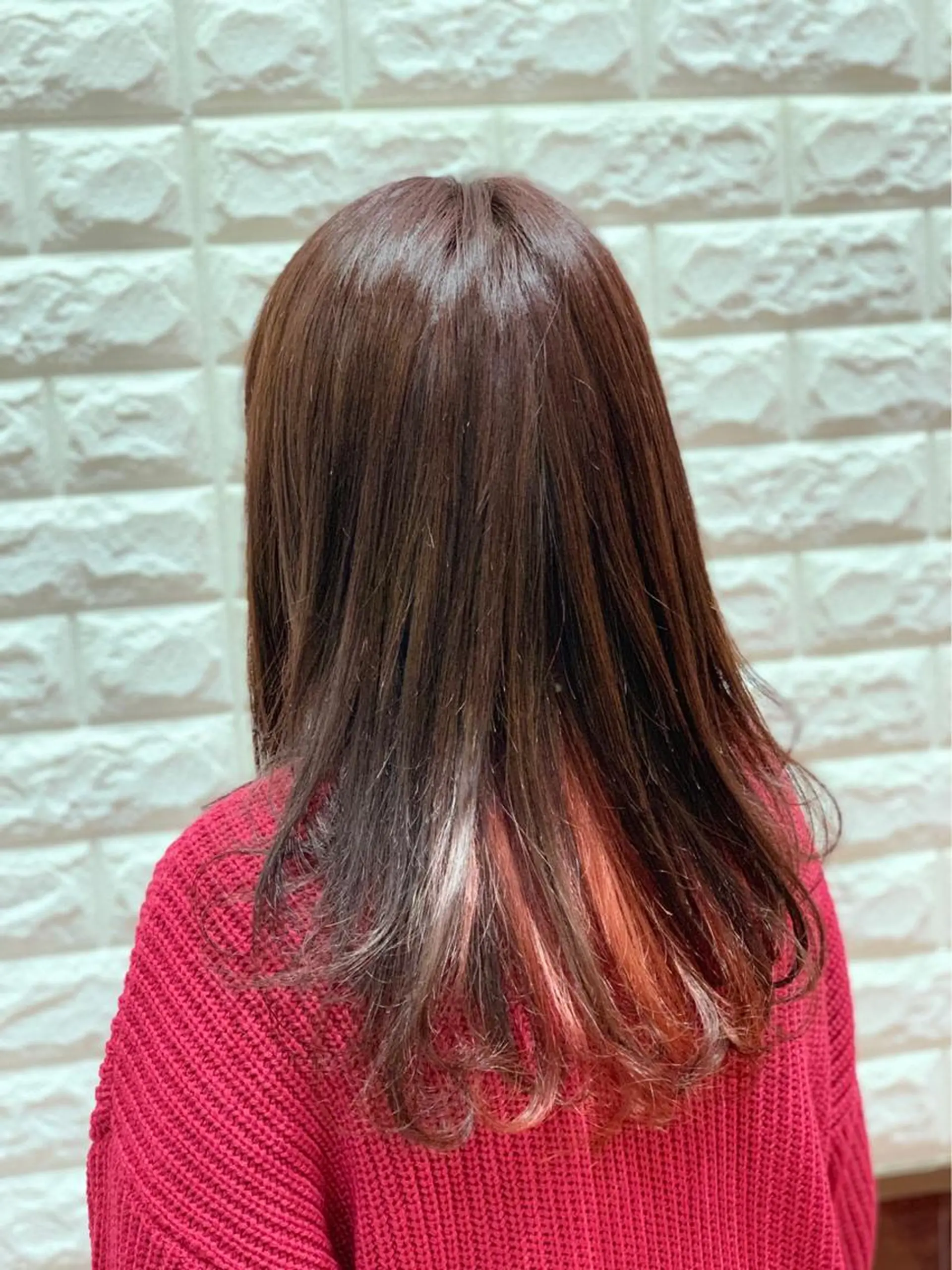 セミロング カラー インナーカラー Ebise Kazunoriのヘアスタイル