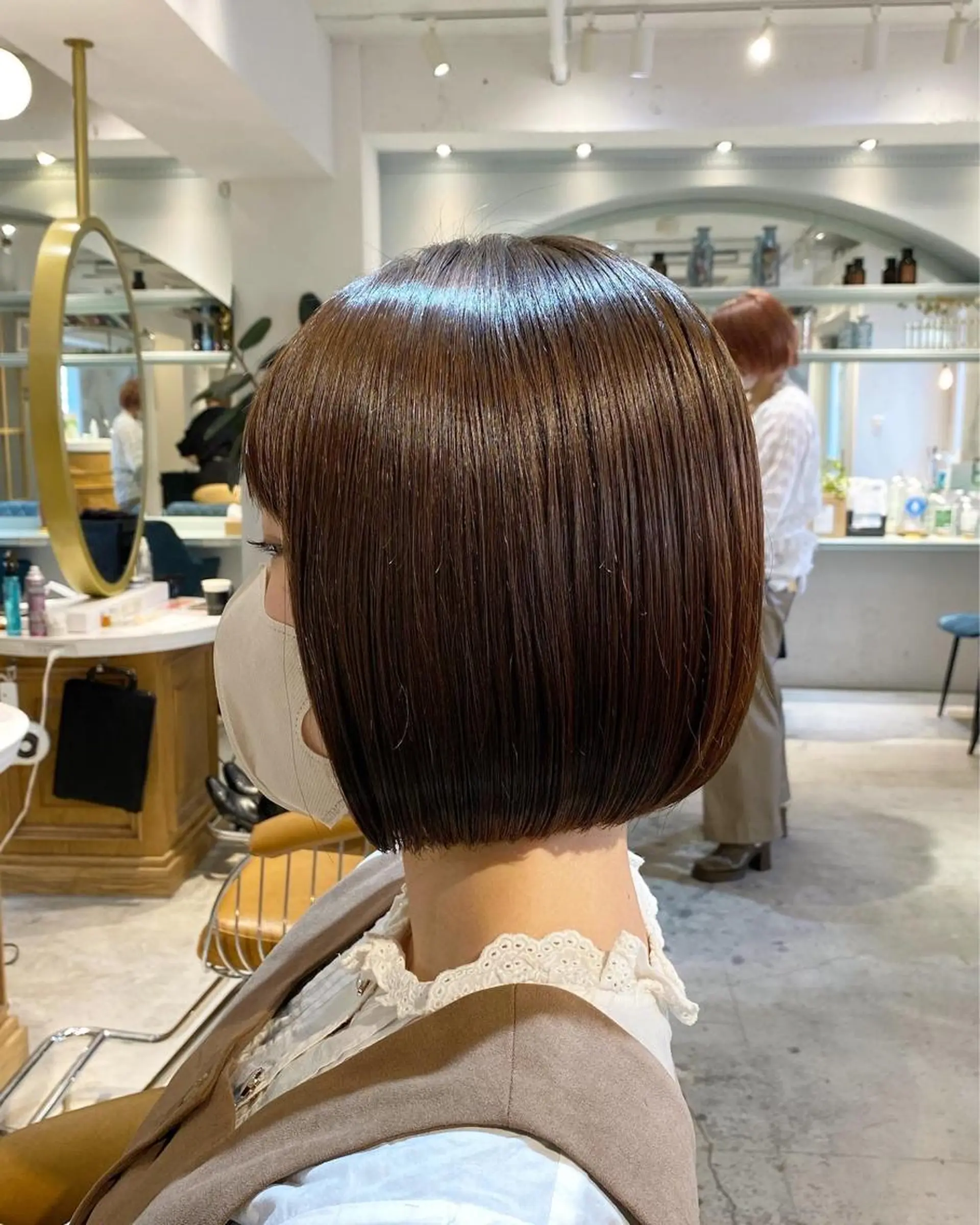 ショート カラー 縮毛矯正/髪質改善 表参道/千田大地のヘアスタイル