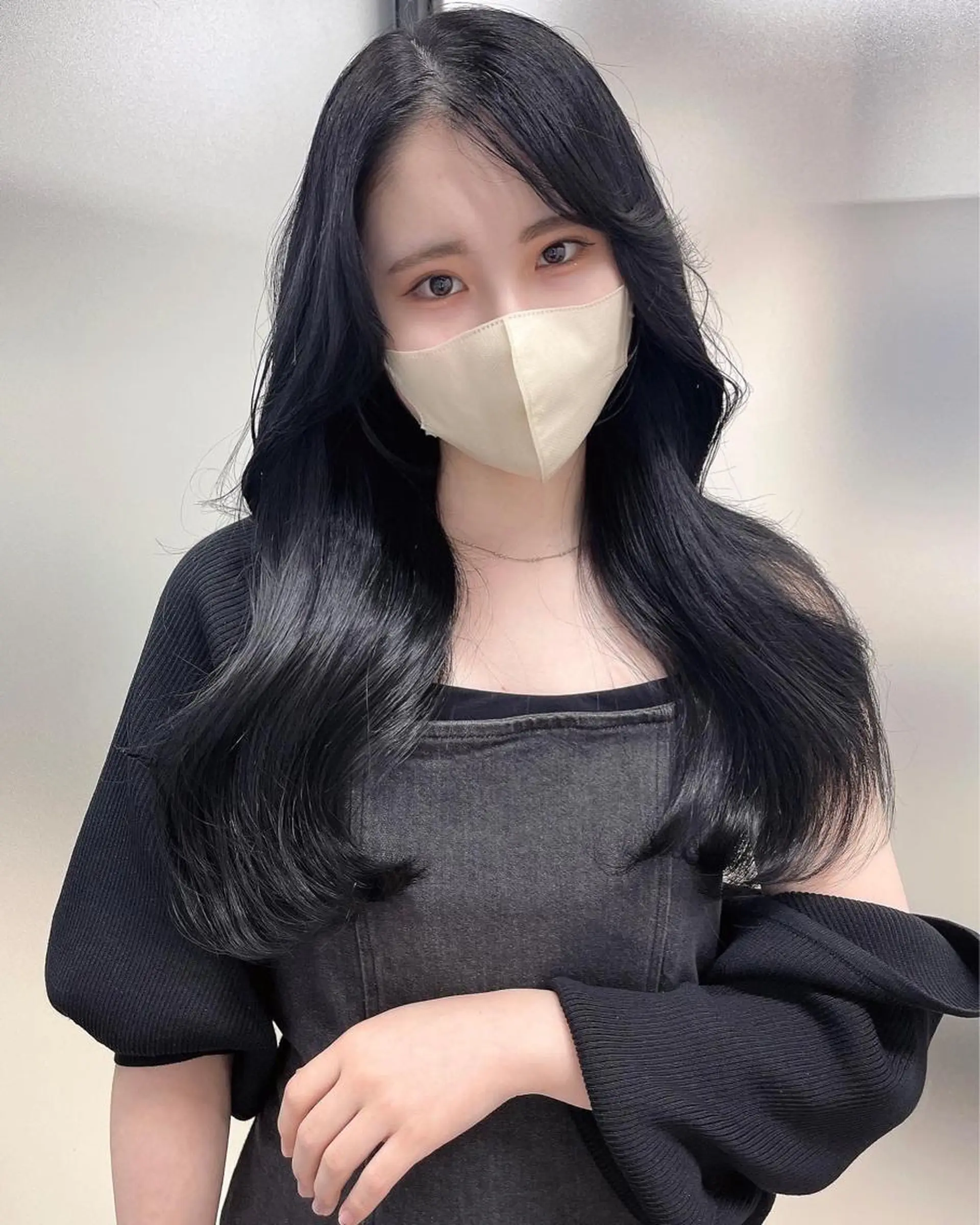 ロング カット ヘアカラー トリートメント 韓国レイヤーカット 髪質改善▫️水野有真のヘアスタイル