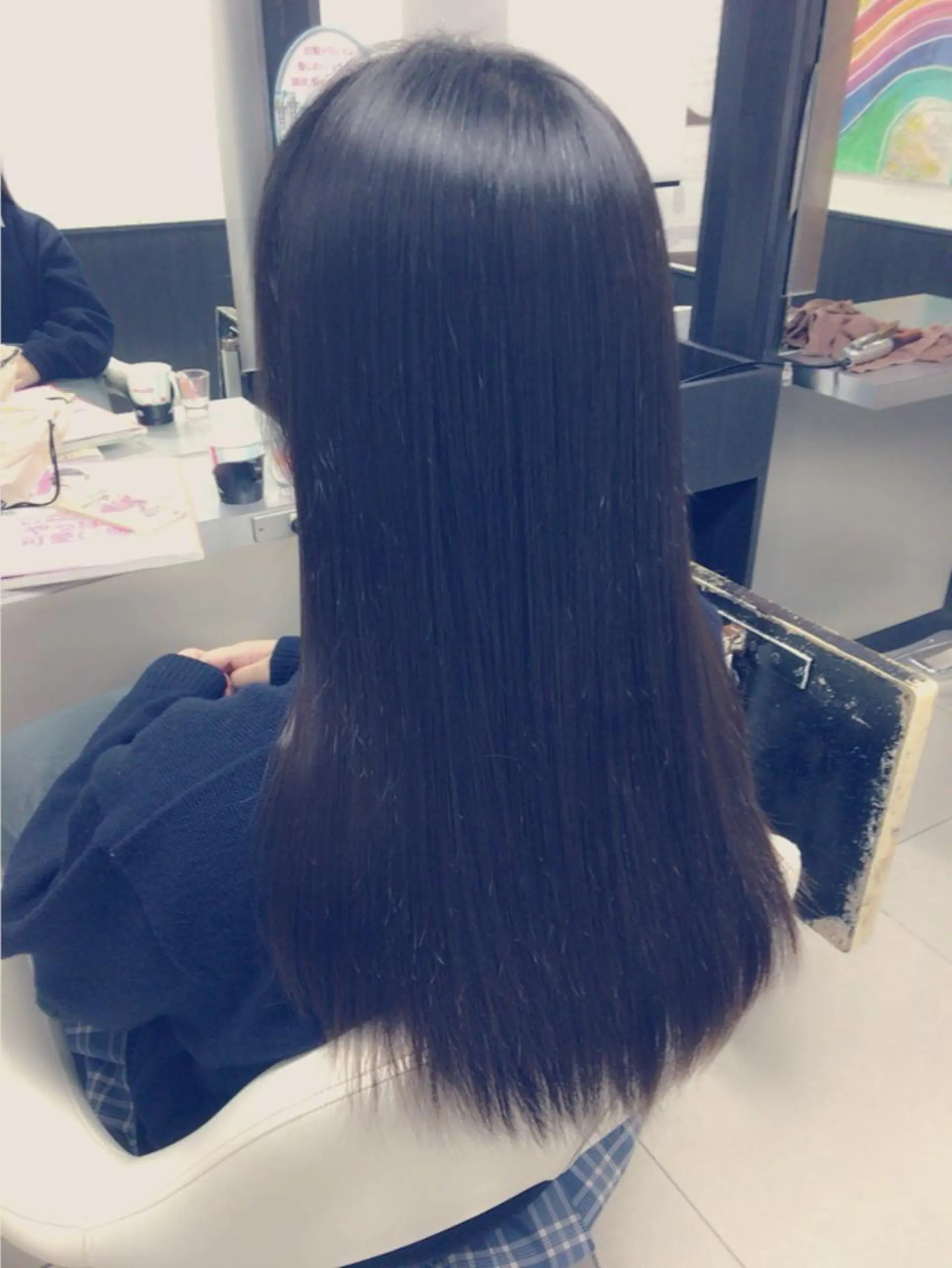 ロング カット 縮毛矯正 トリートメント KOOKI スティードトーキョーのヘアスタイル