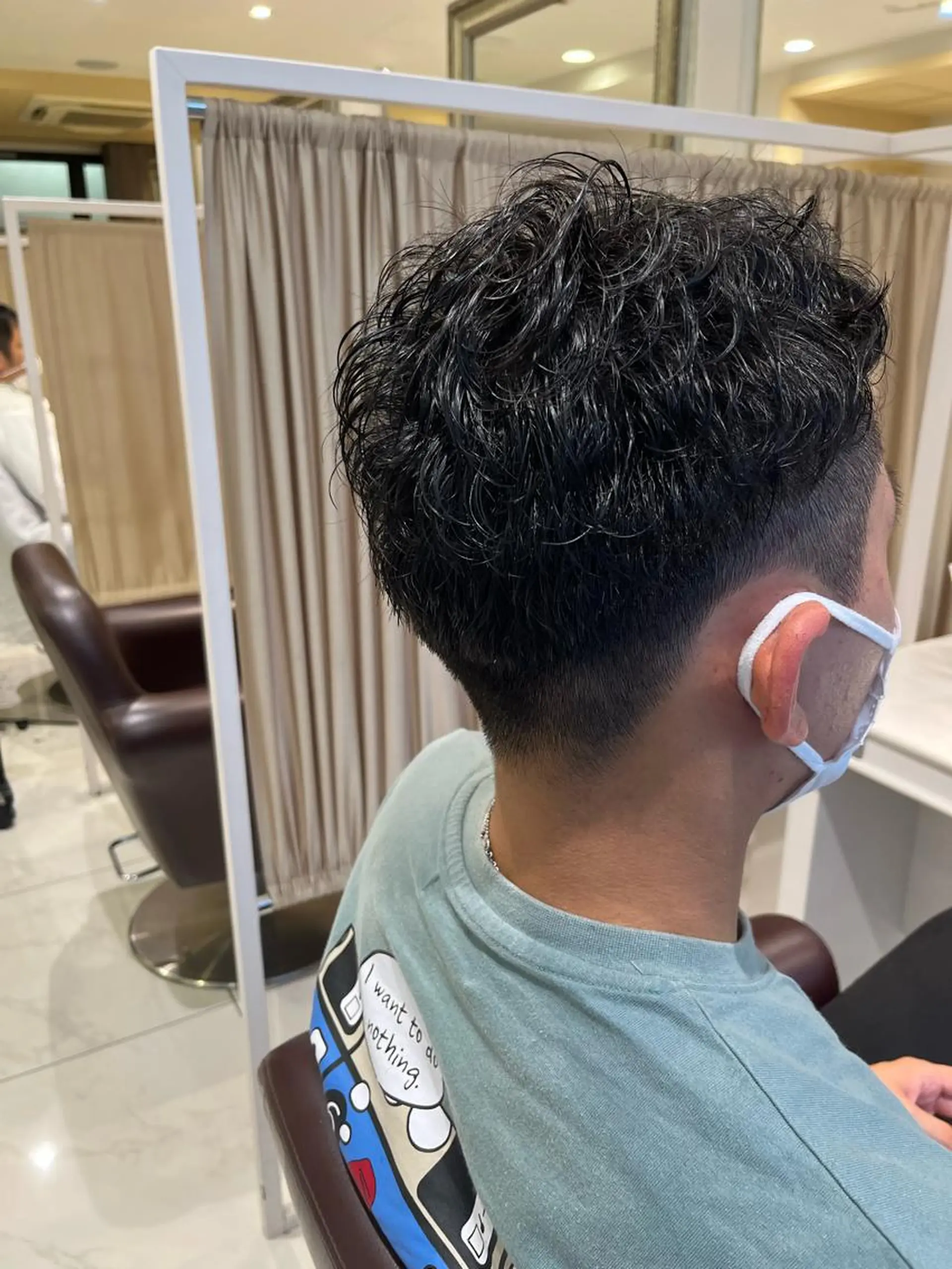 ショート パーマ メンズ 🍊オオノ リホ🍑のヘアスタイル