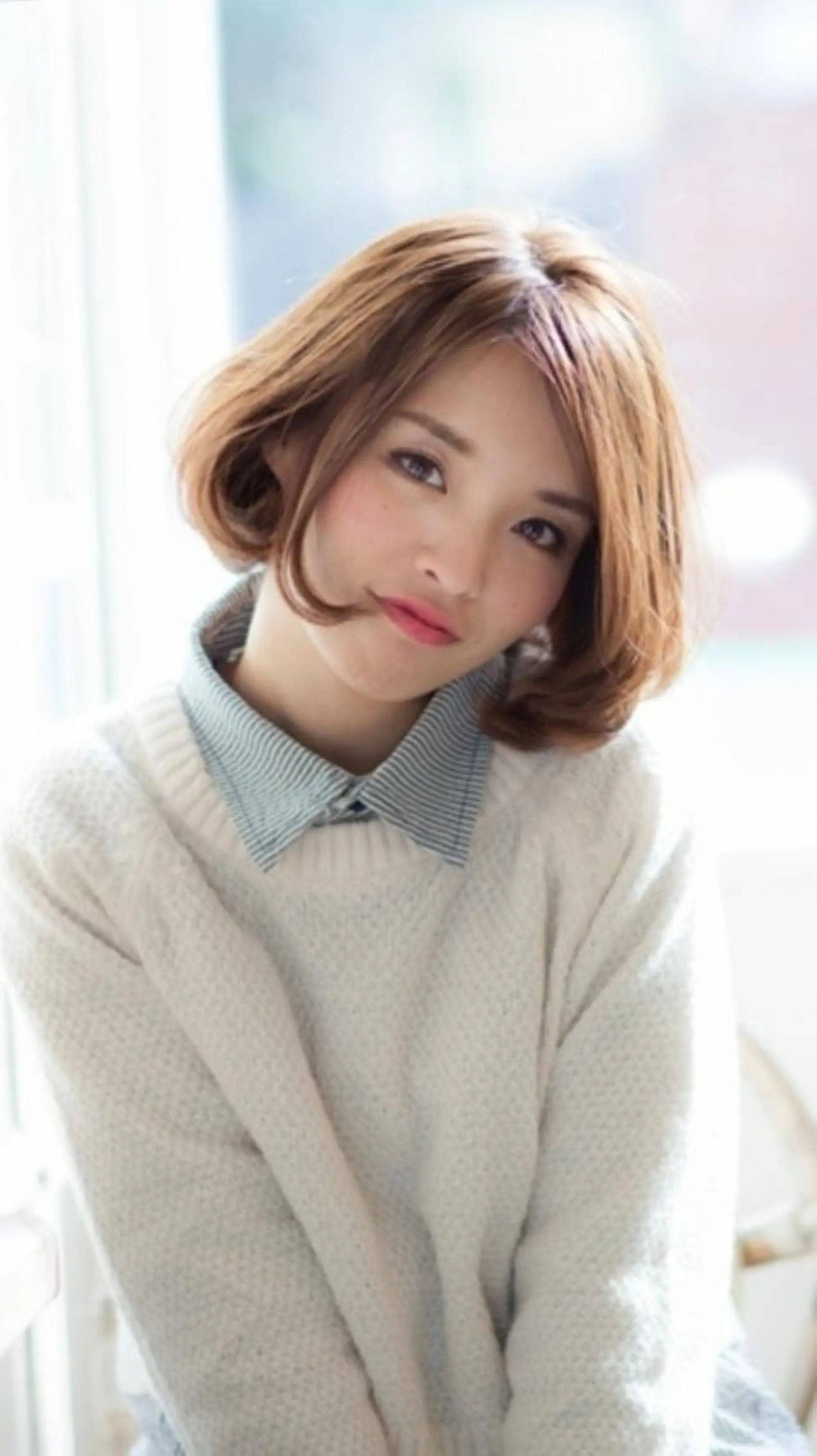 ミディアム カラー パーマ ボブ カット ヘアカラー 【西八王子】Siq  ●FM●オーナーのヘアスタイル