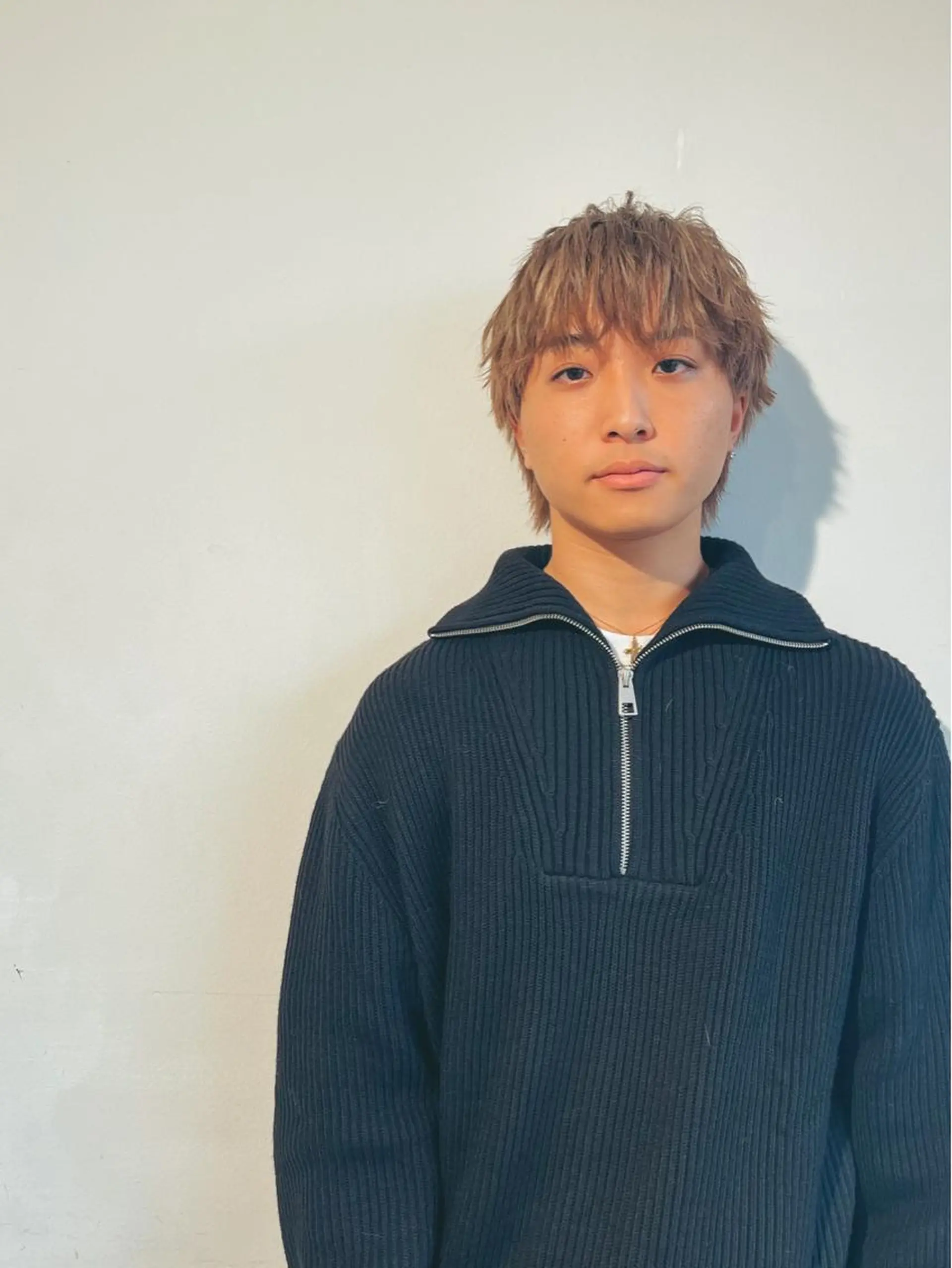 メンズ メンズブリーチ マッシュウルフ マッシュ メンズウルフカット ウルフカット カット ヘアカラー トリートメント 骨格補正施術/メンズ 専門美容師/YUYAのヘアスタイル