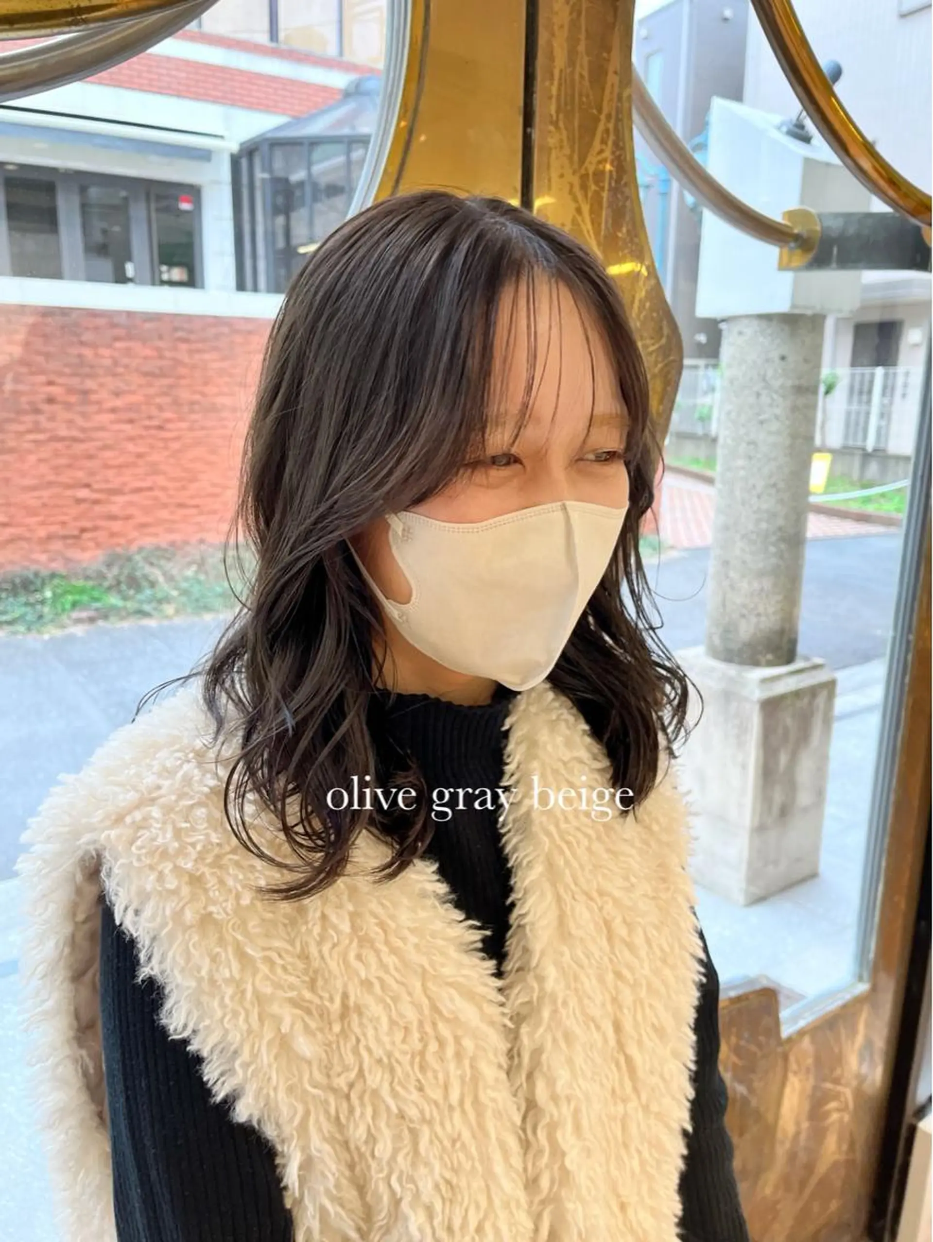 セミロング カラー カット ヘアカラー 縮毛矯正 トリートメント レイヤー/髪質改善/ 美髪矯正/手塚凌のヘアスタイル