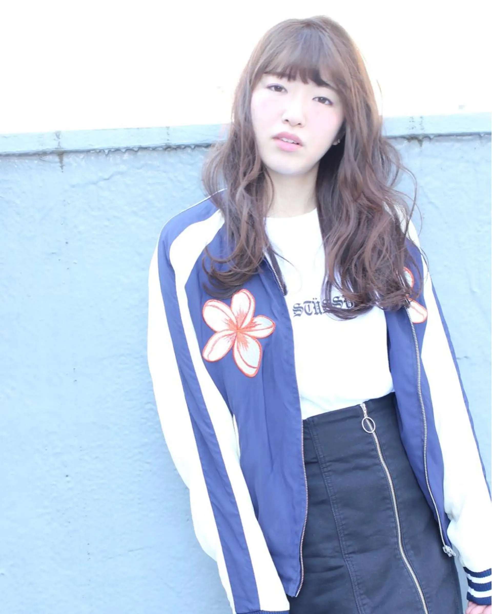 セミロング カラー パーマ 青木 春子のマツエク・マツパデザイン