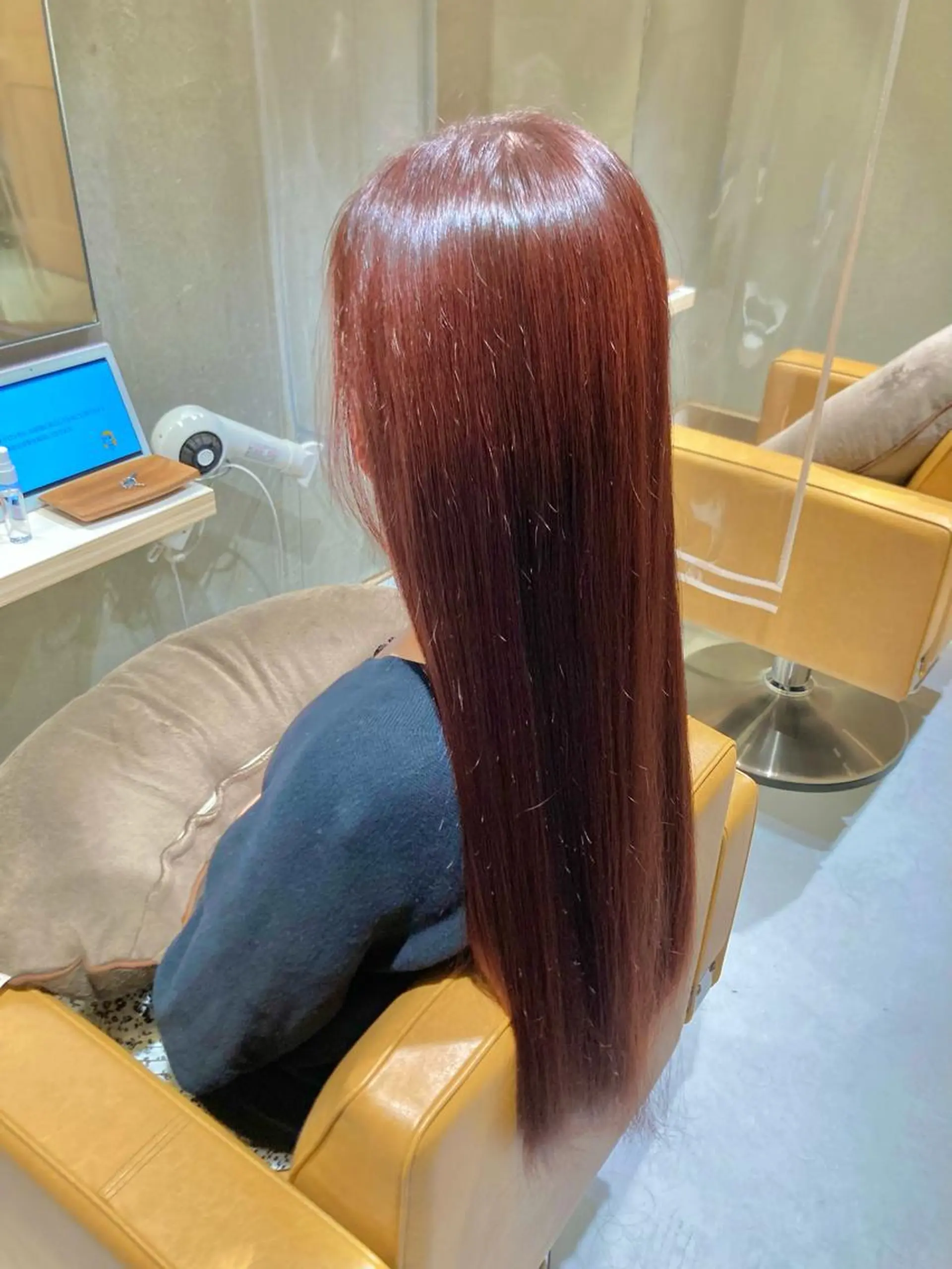 ロング カラー 艶髪/韓国風🤍🖤 小林実央のヘアスタイル