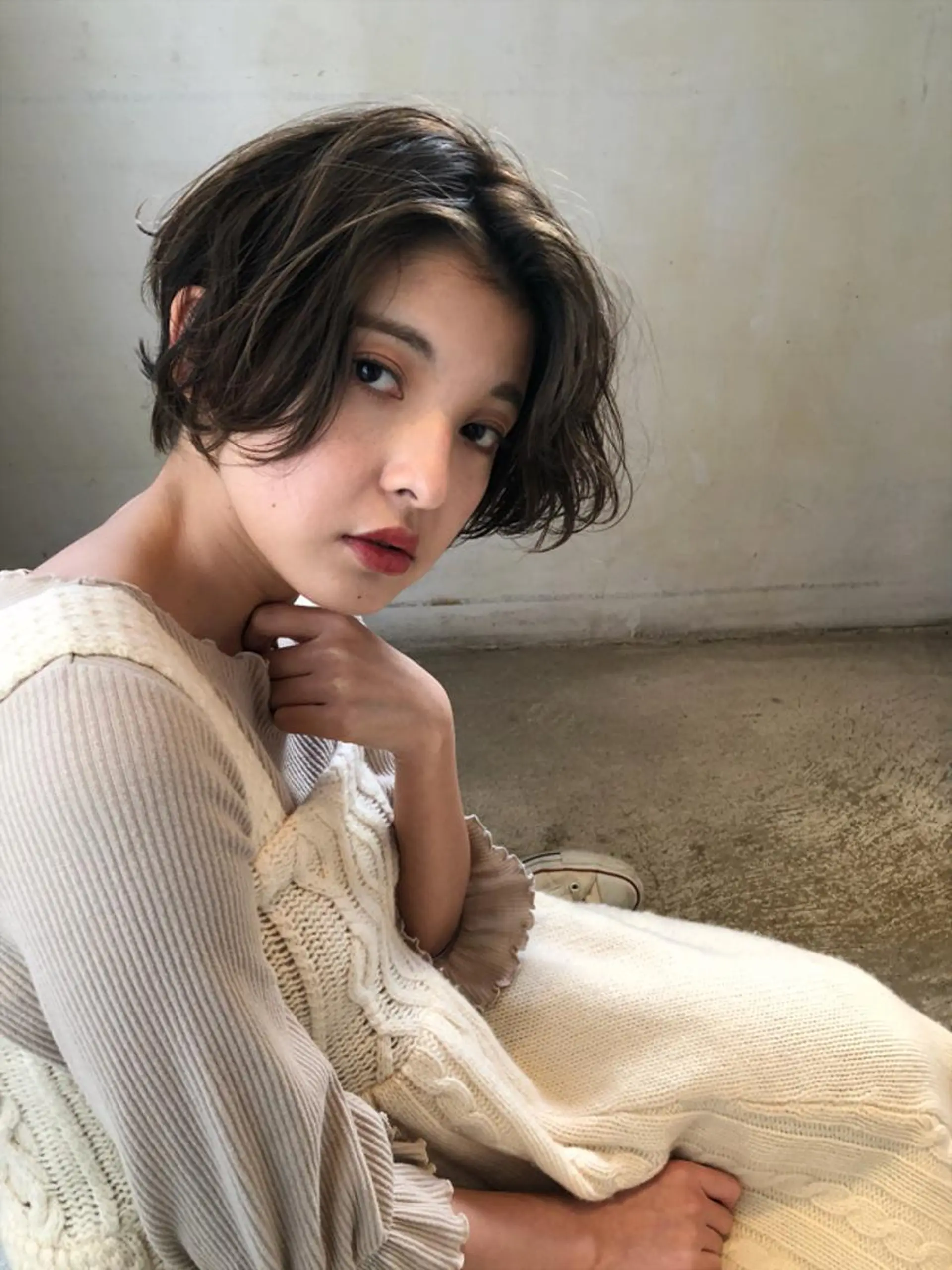 ショート カラー パーマ emme エミィ/立川のヘアスタイル