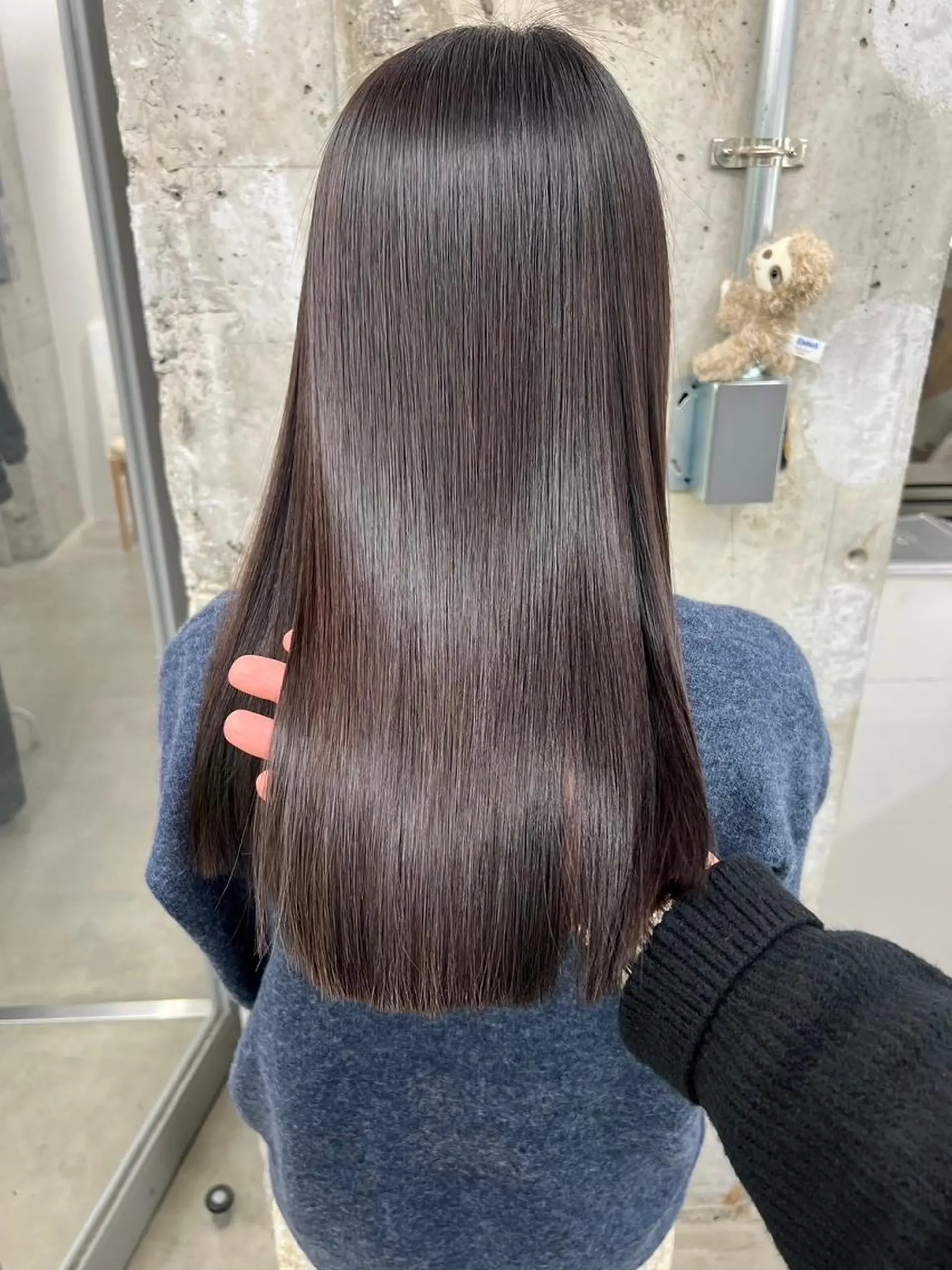 ロング カラー ヘアカラー トリートメント ヘアケア特化型サロン newi 梅田のヘアスタイル