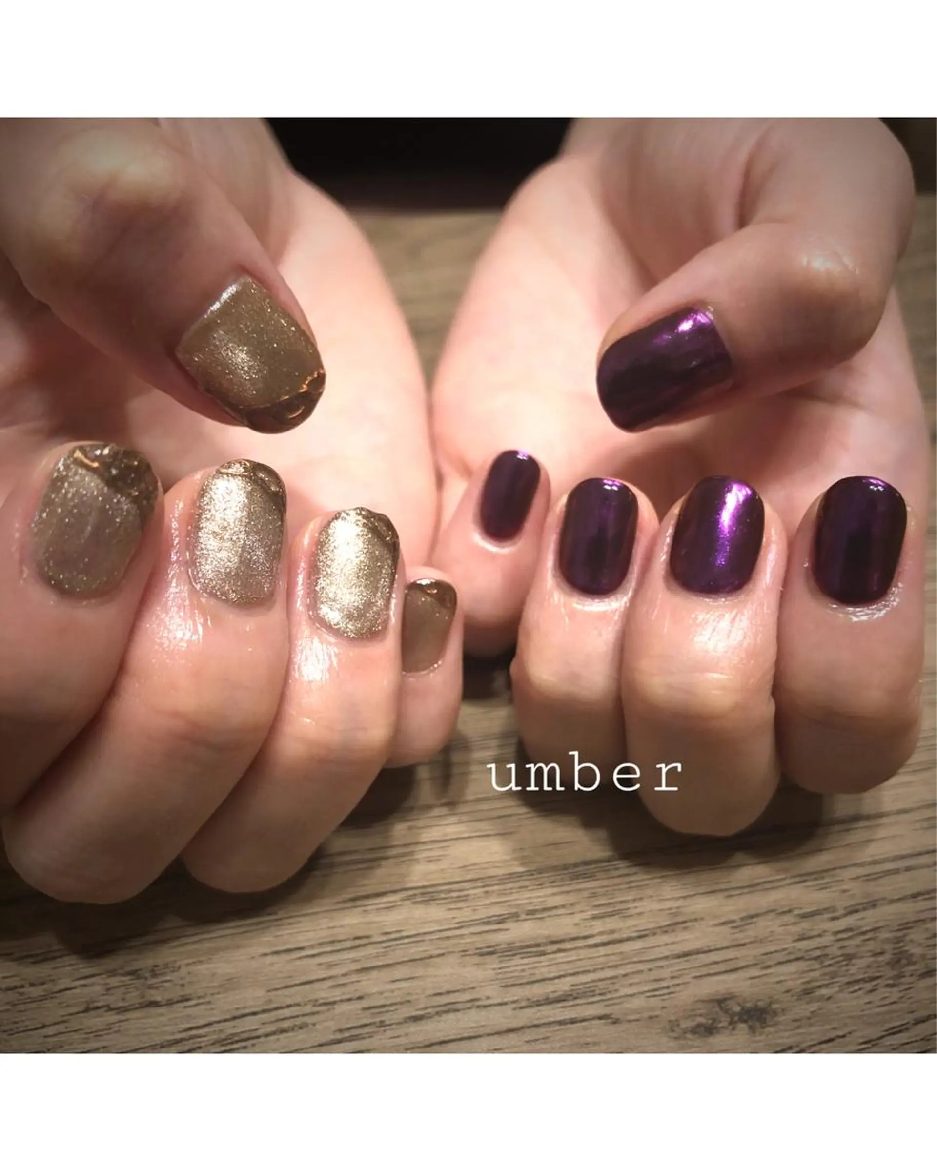 ネイル ボルドー クリアネイル フットネイル フレンチネイル マグネットネイル ハンドネイル umber 三茶1分のネイルデザイン