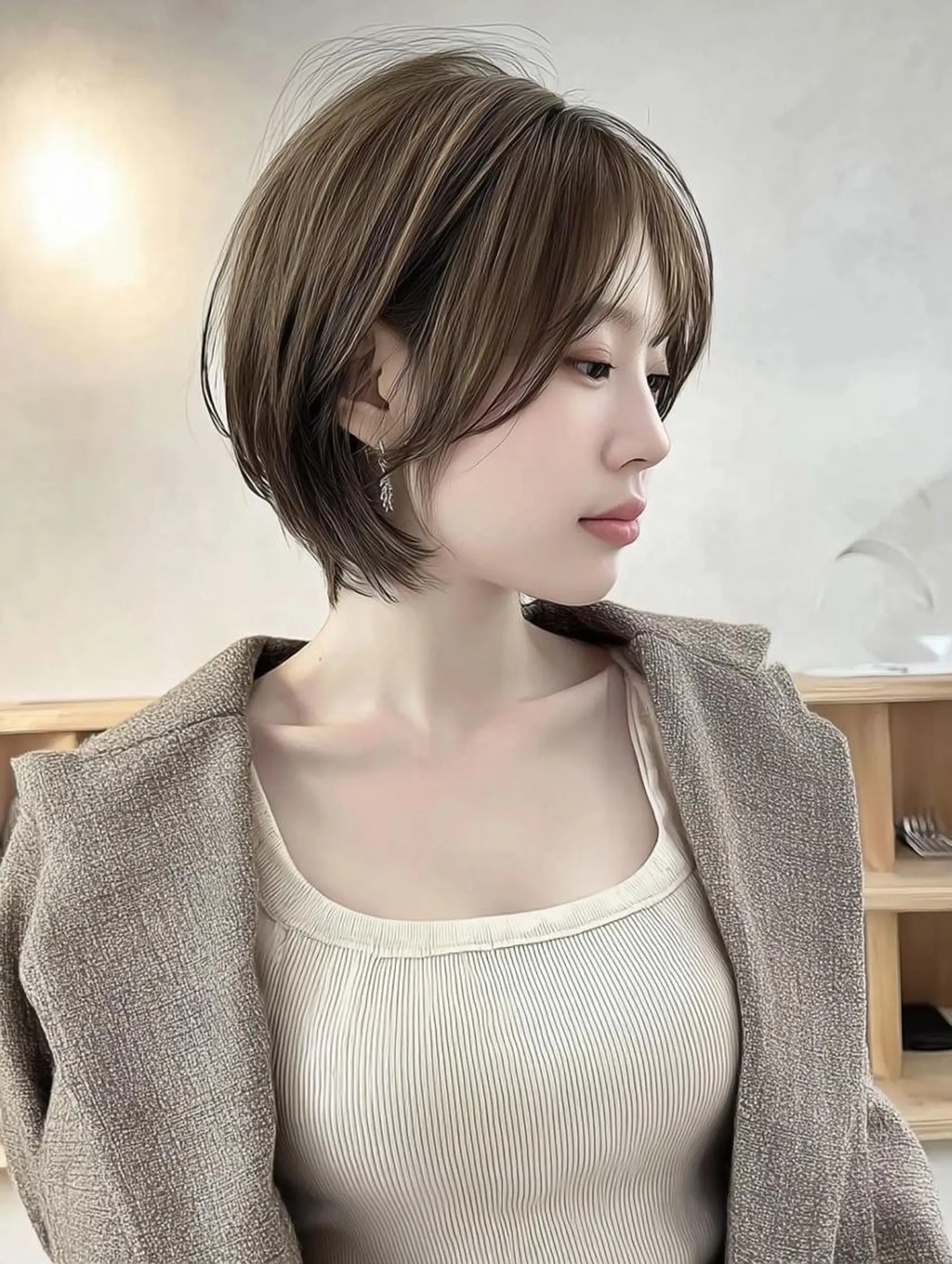 ショート カラー ブリーチ ダブルカラー 髪質改善 縮毛矯正 トリートメント カット ヘアカラー トリートメント レイヤーカット✨ 福井雄登のヘアスタイル