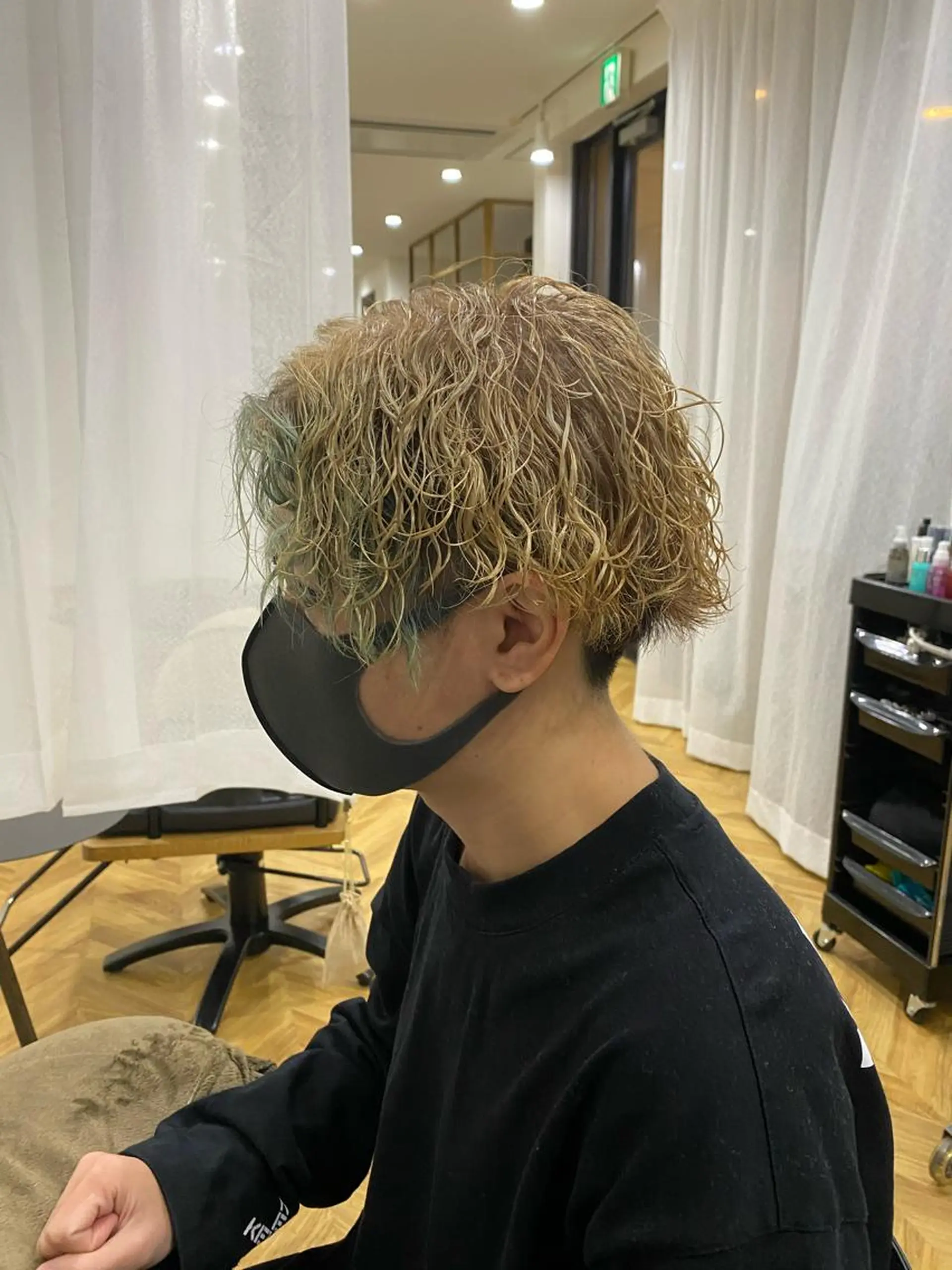 メンズ カット パーマ 透明感/ツヤ髪/ さら艶/前田祥汰のヘアスタイル