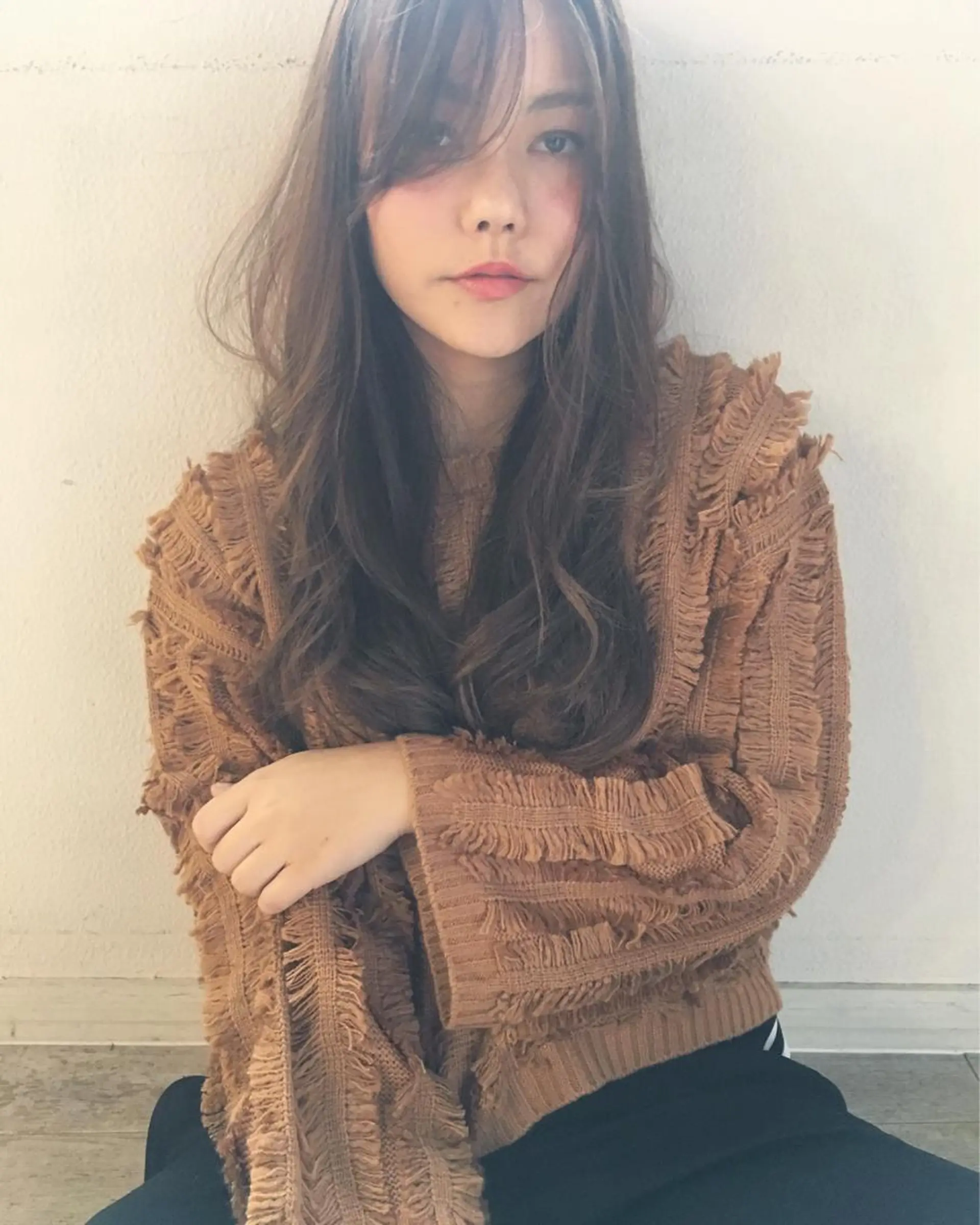 カラー グレージュ 鎌倉 彩のヘアスタイル