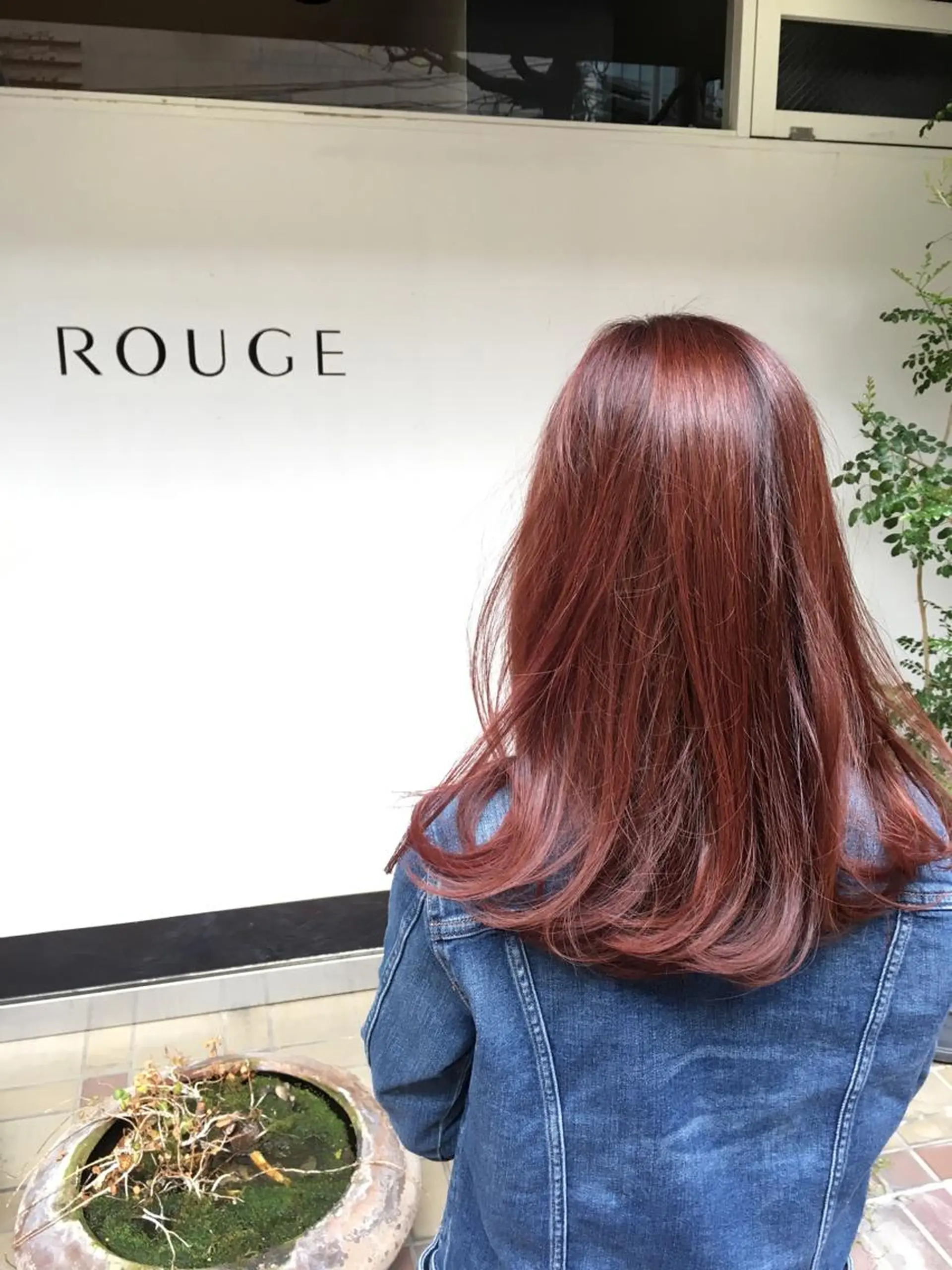 ミディアム カラー ピンクカラー hair salon　k2のヘアスタイル