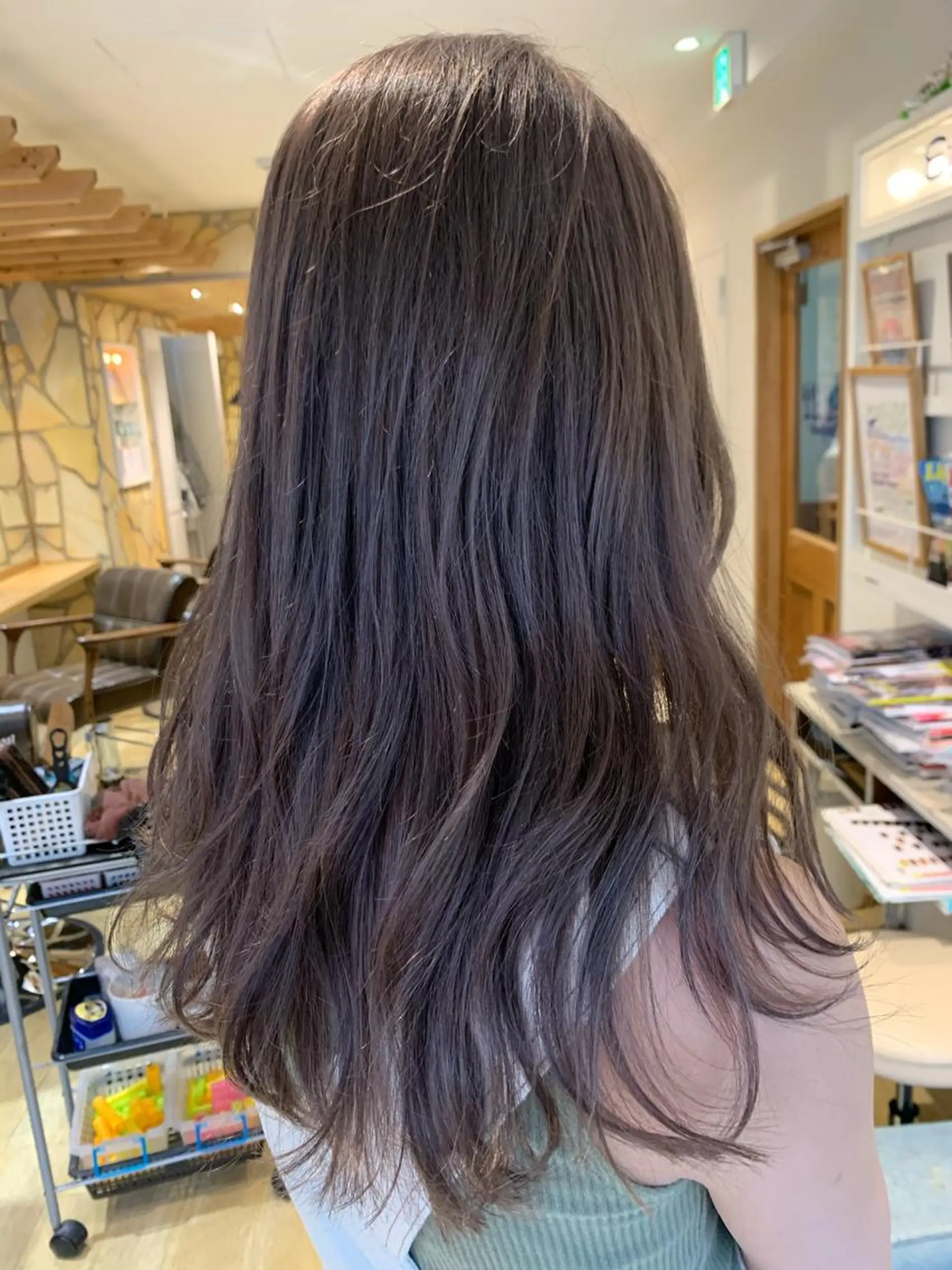 ロング ヘアカラー トリートメント 渋谷ハイトーン/ デザインカラー阿部のヘアスタイル