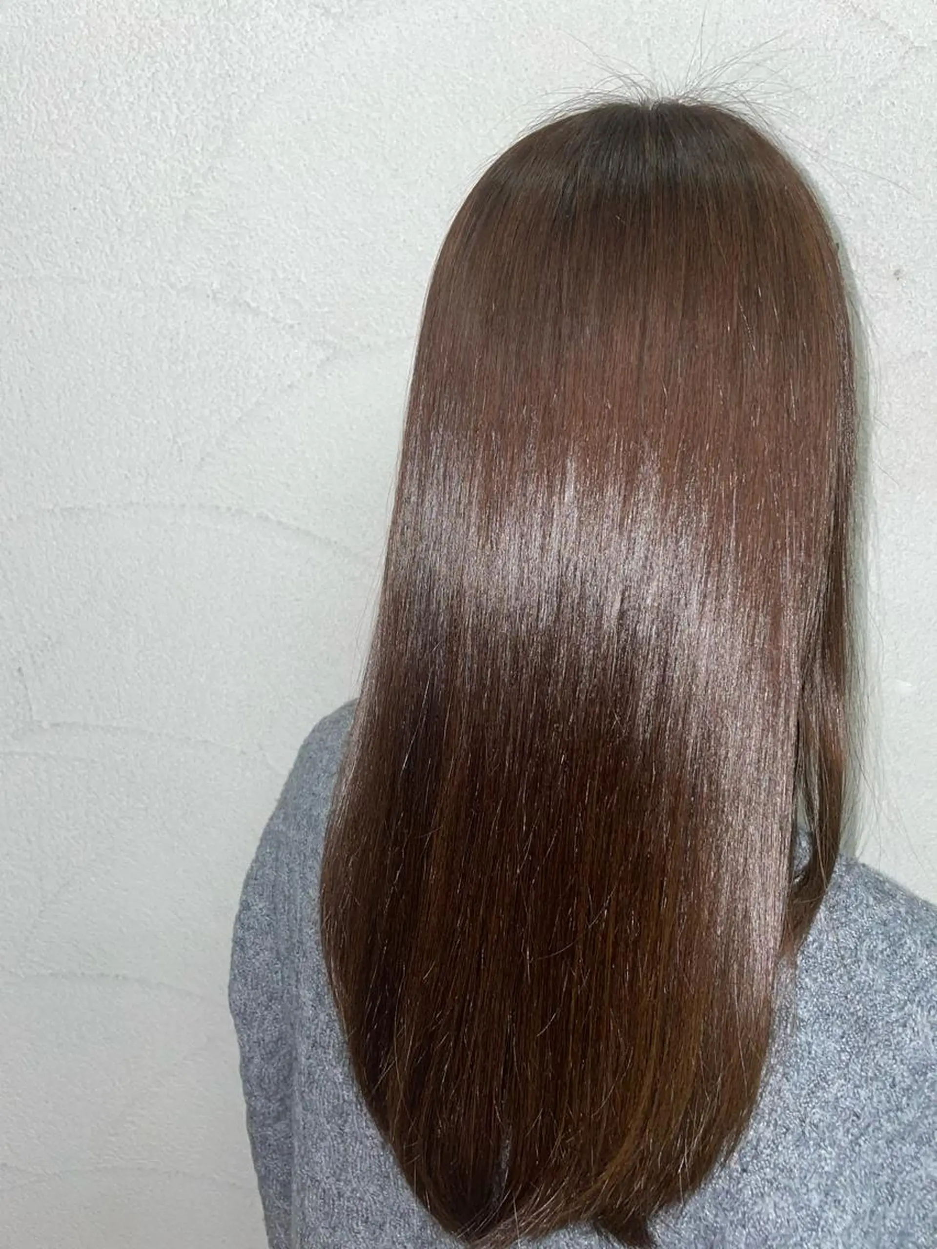 ロング カラー ブラウンカラー ラベンダーカラー 大塚 友茉のヘアスタイル