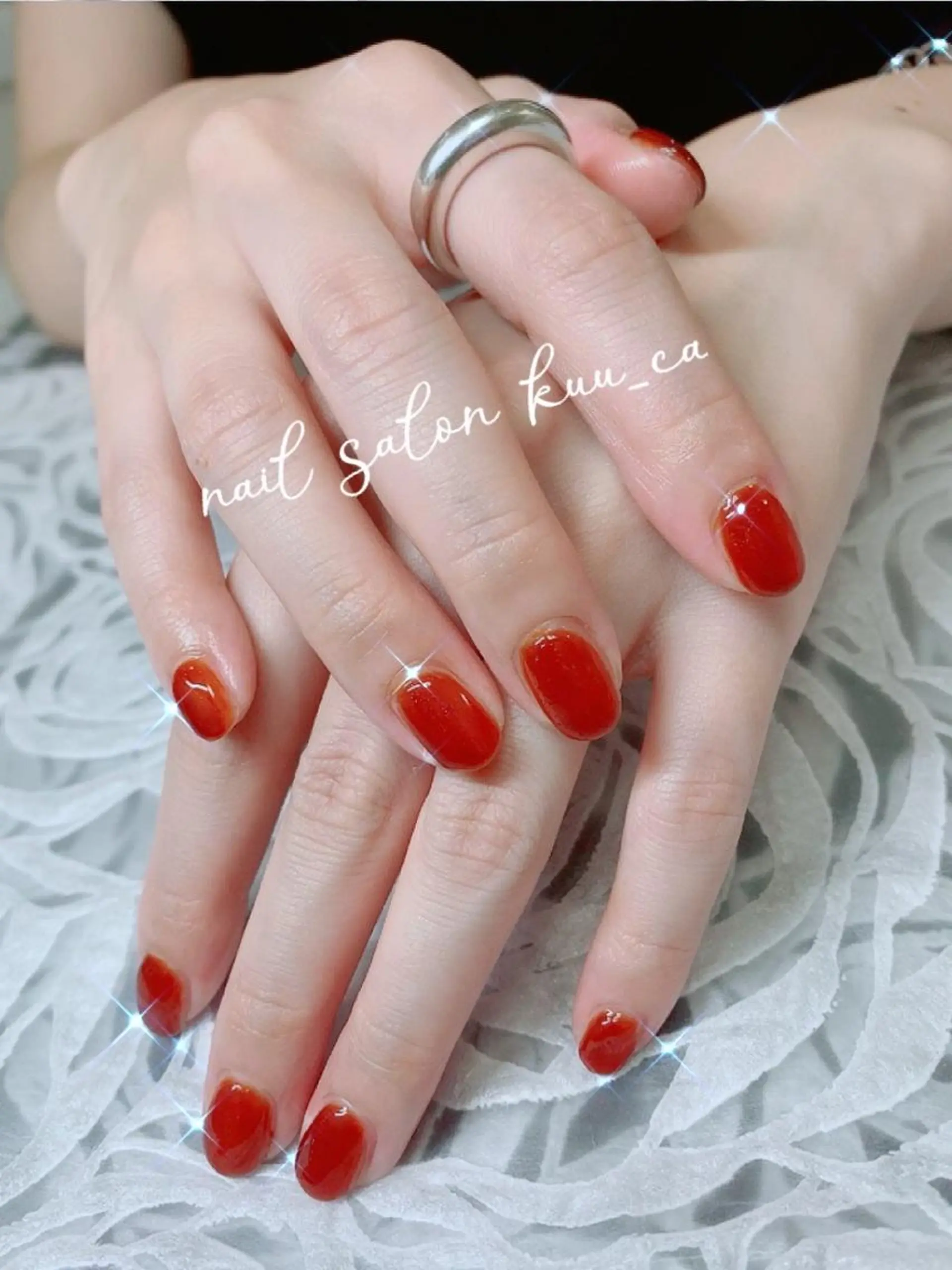 ネイル ワンカラーネイル nail salon kuu_caのネイルデザイン