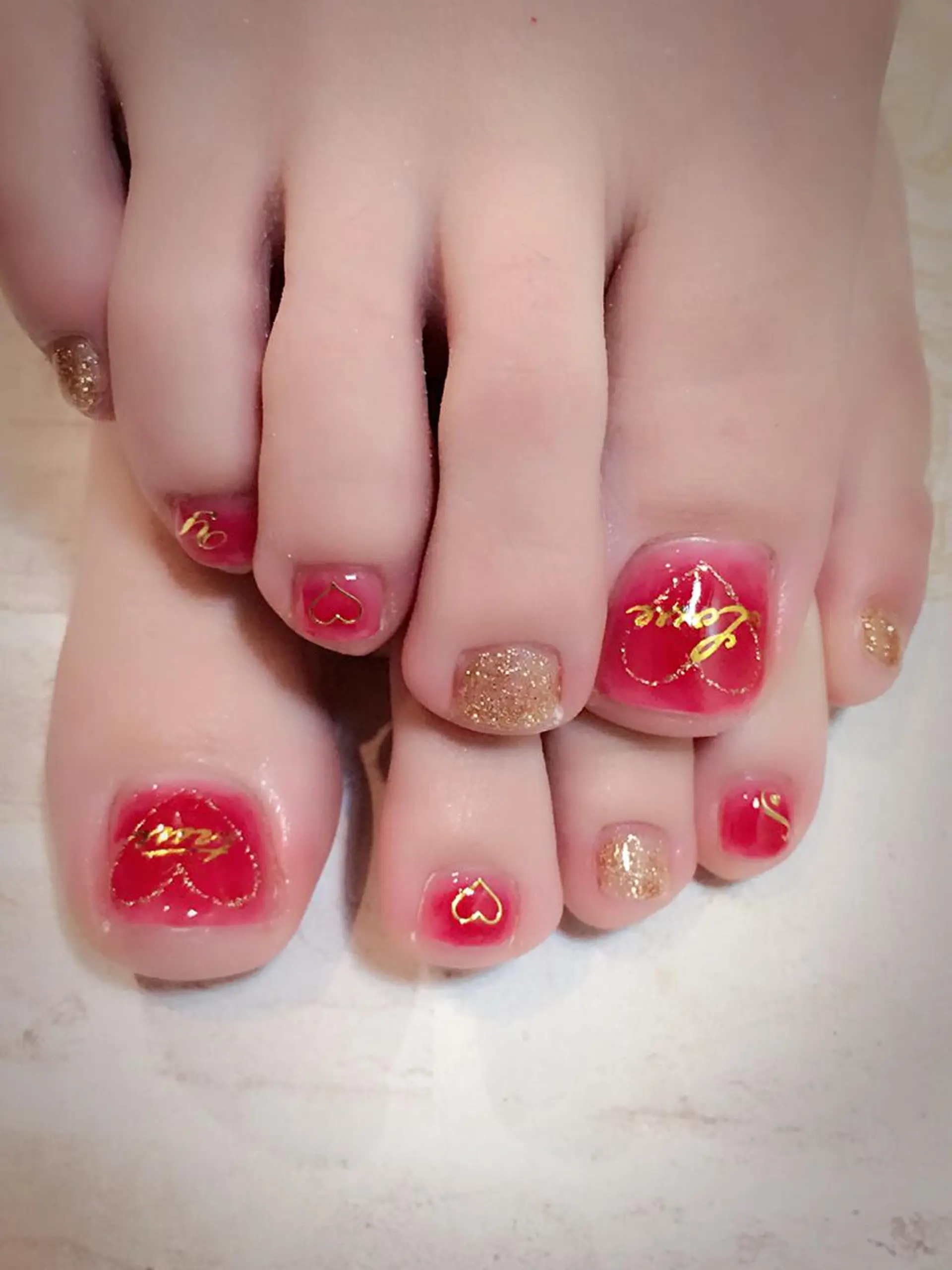 ネイル バレンタイン jdn kayokoのネイルデザイン