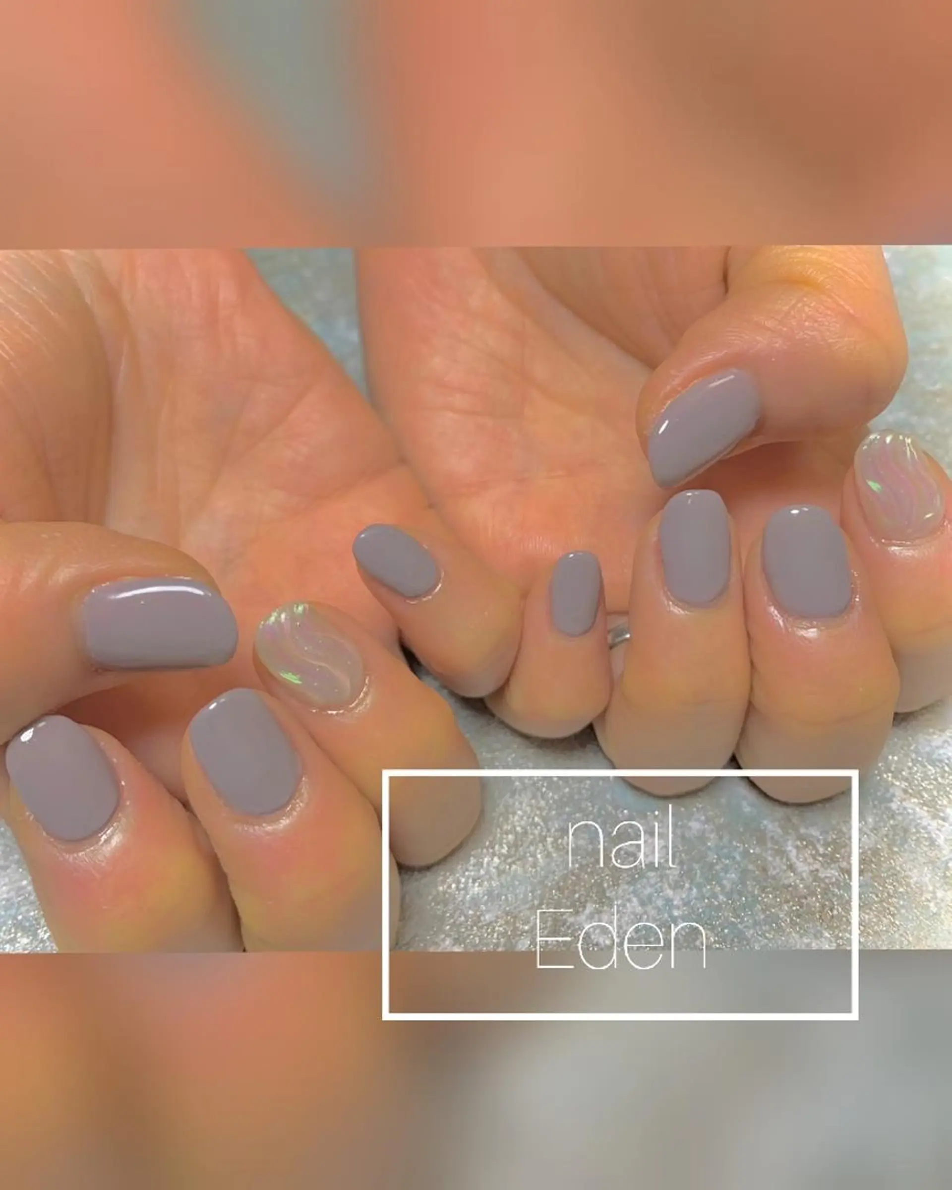 ネイル オーロラネイル 持ち込み Eden ♾️のネイルデザイン