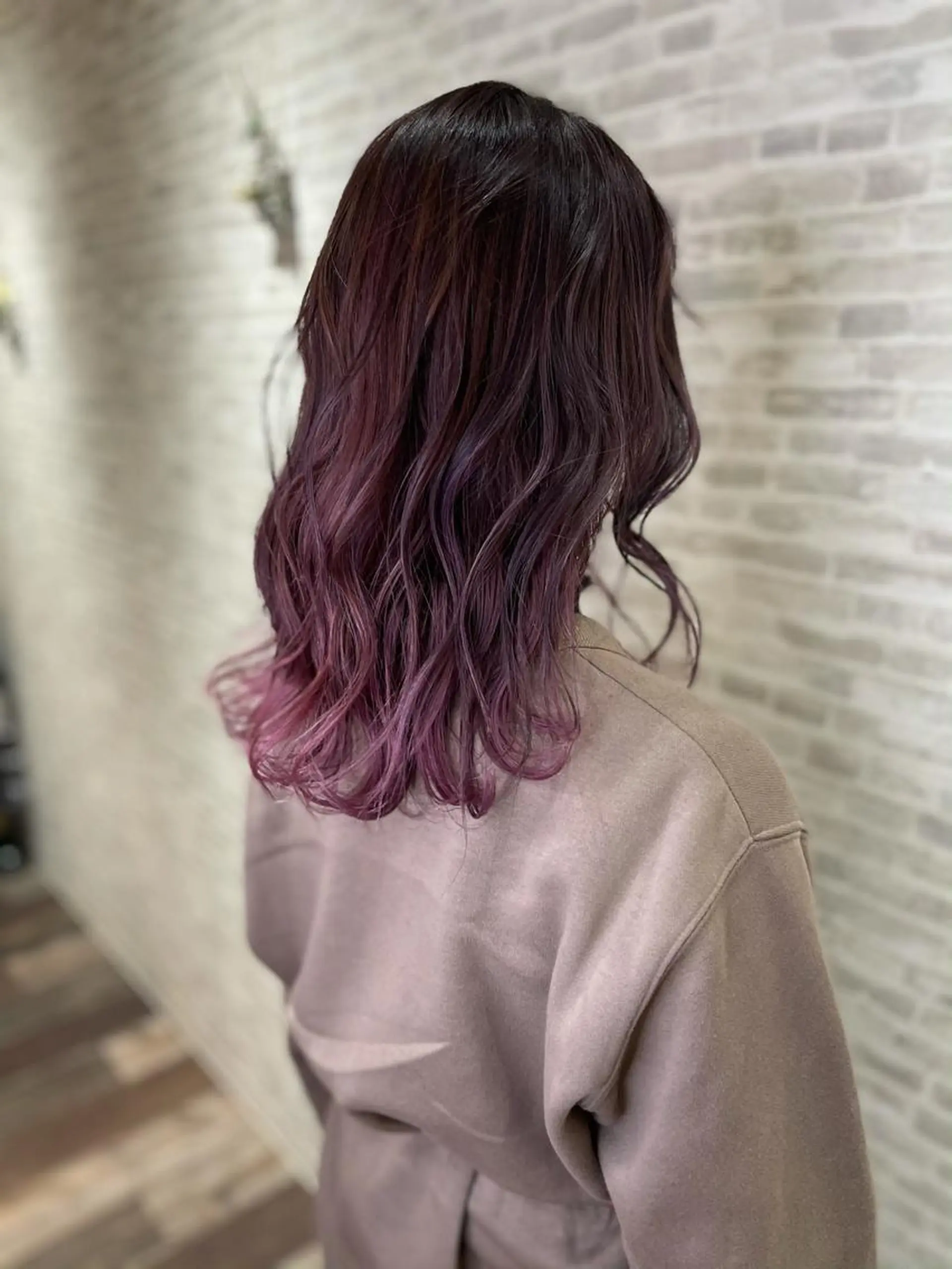 ミディアム カラー カット 平田 怜のヘアスタイル