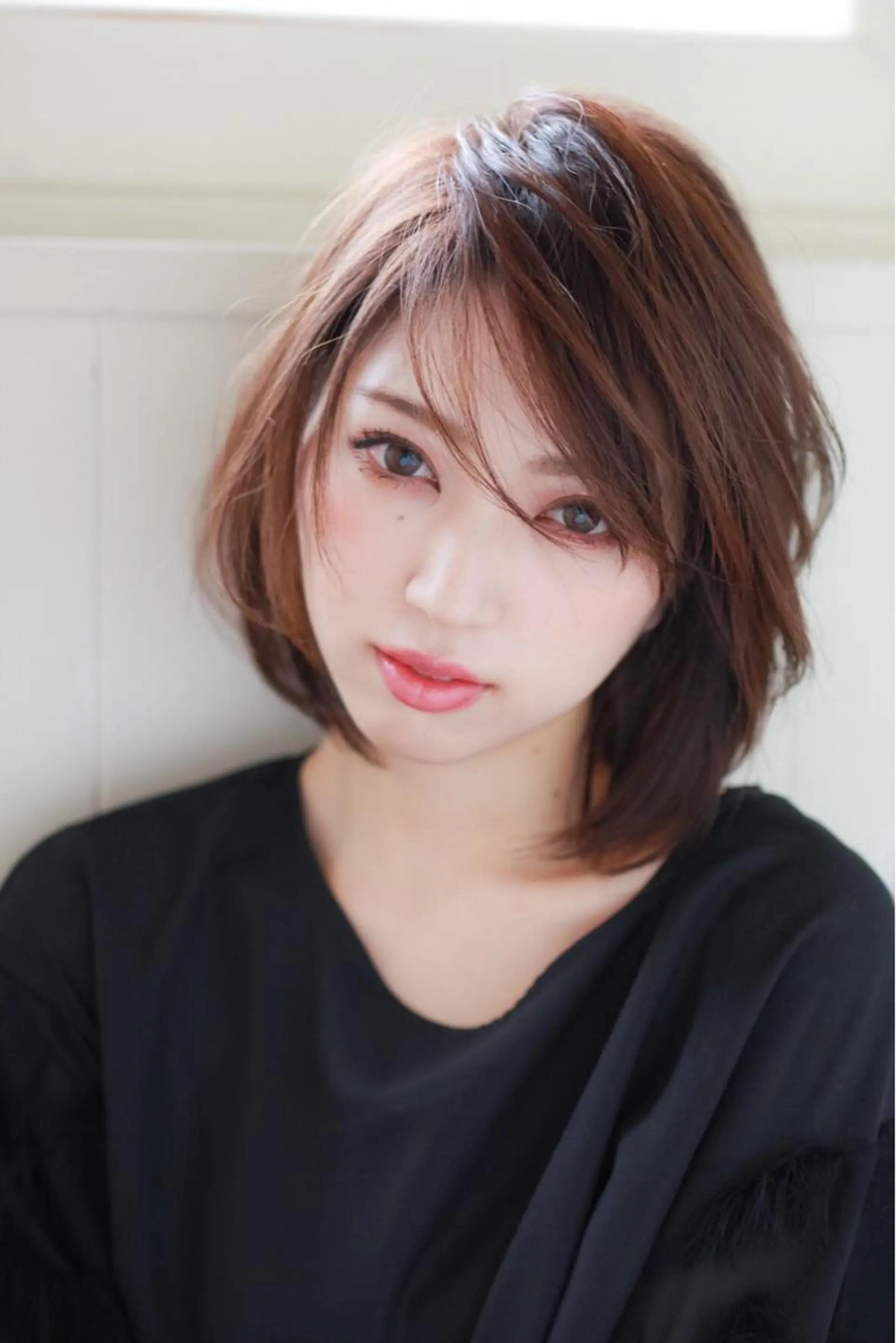 ミディアム カラー パーマ 加藤 茂之のヘアスタイル