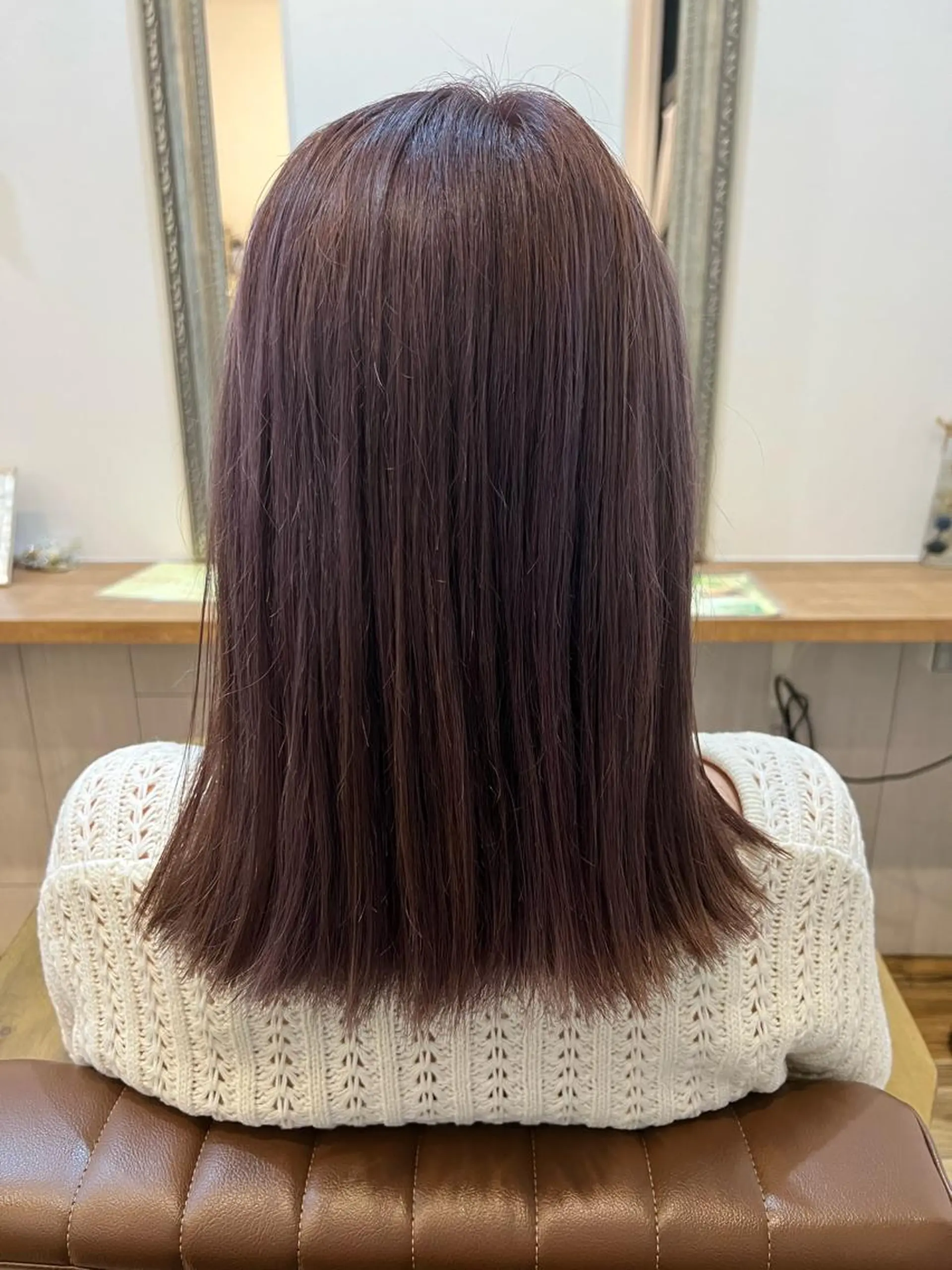 ミディアム カラー アッシュ パープルカラー 🐰ハイトーンカラー 畠山　渡🐰のヘアスタイル