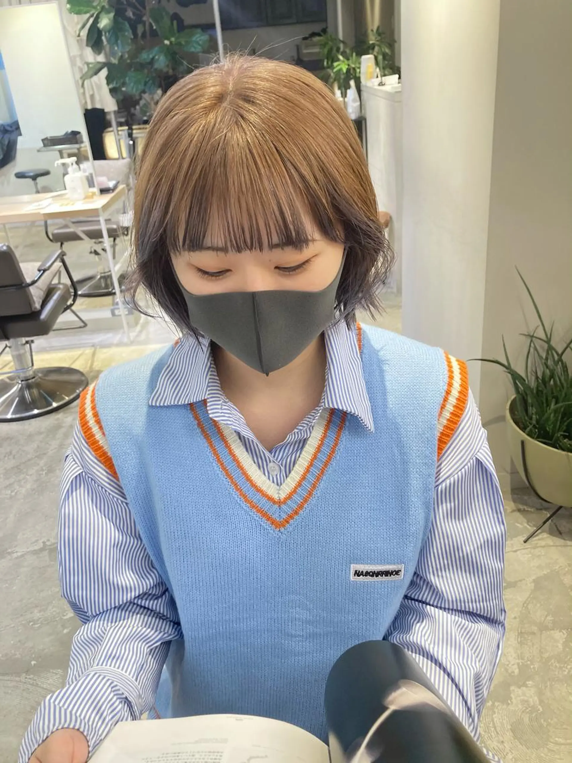 ショート カラー デザインカラー 宮城 星のヘアスタイル