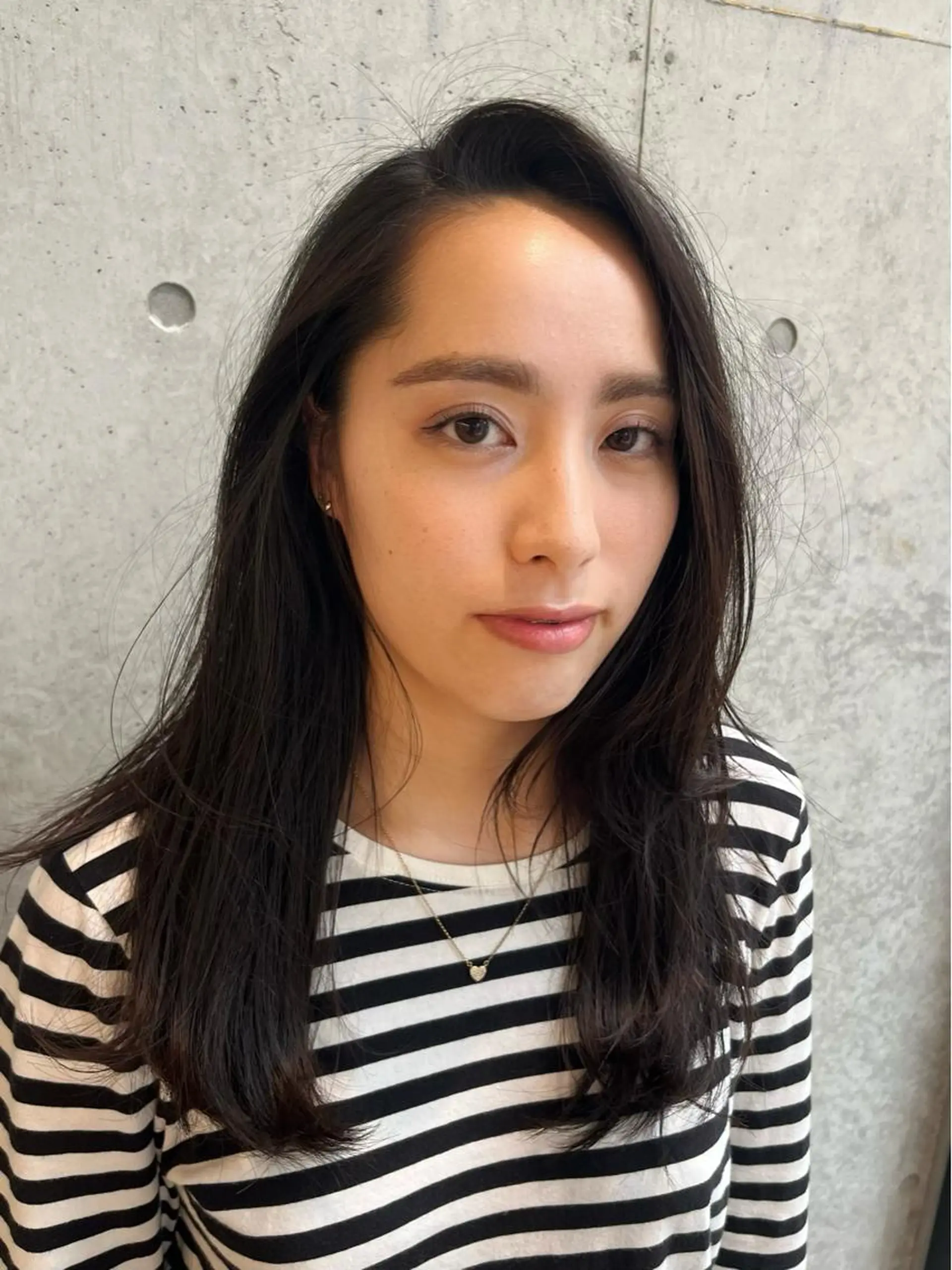 ロング カラー レイヤーカット/ 酸性ストレート梅田のヘアスタイル