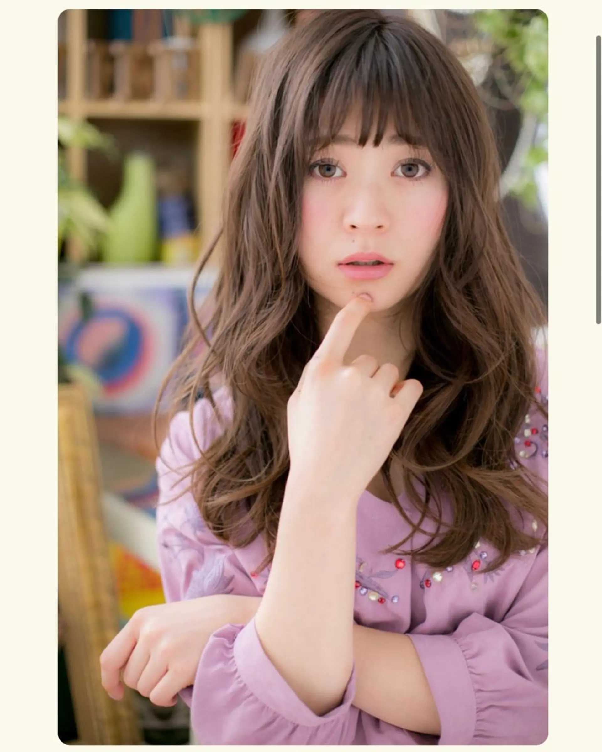 ロング 中舘 安津子のヘアスタイル