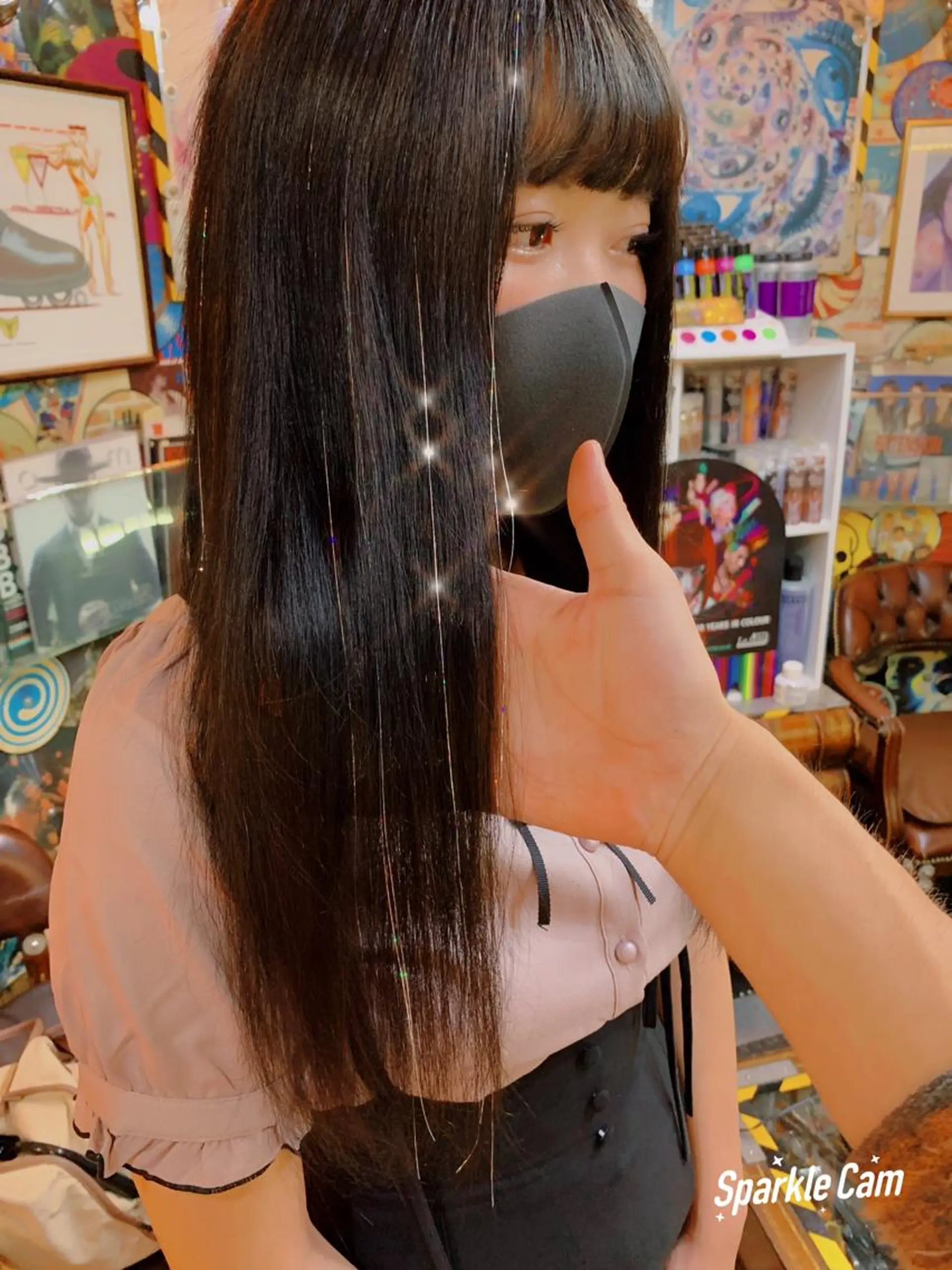 ロング カラー ヘアアレンジ エクステ ロング 🌈派手髪エクステ ブレイズ🌈ひろとのヘアスタイル