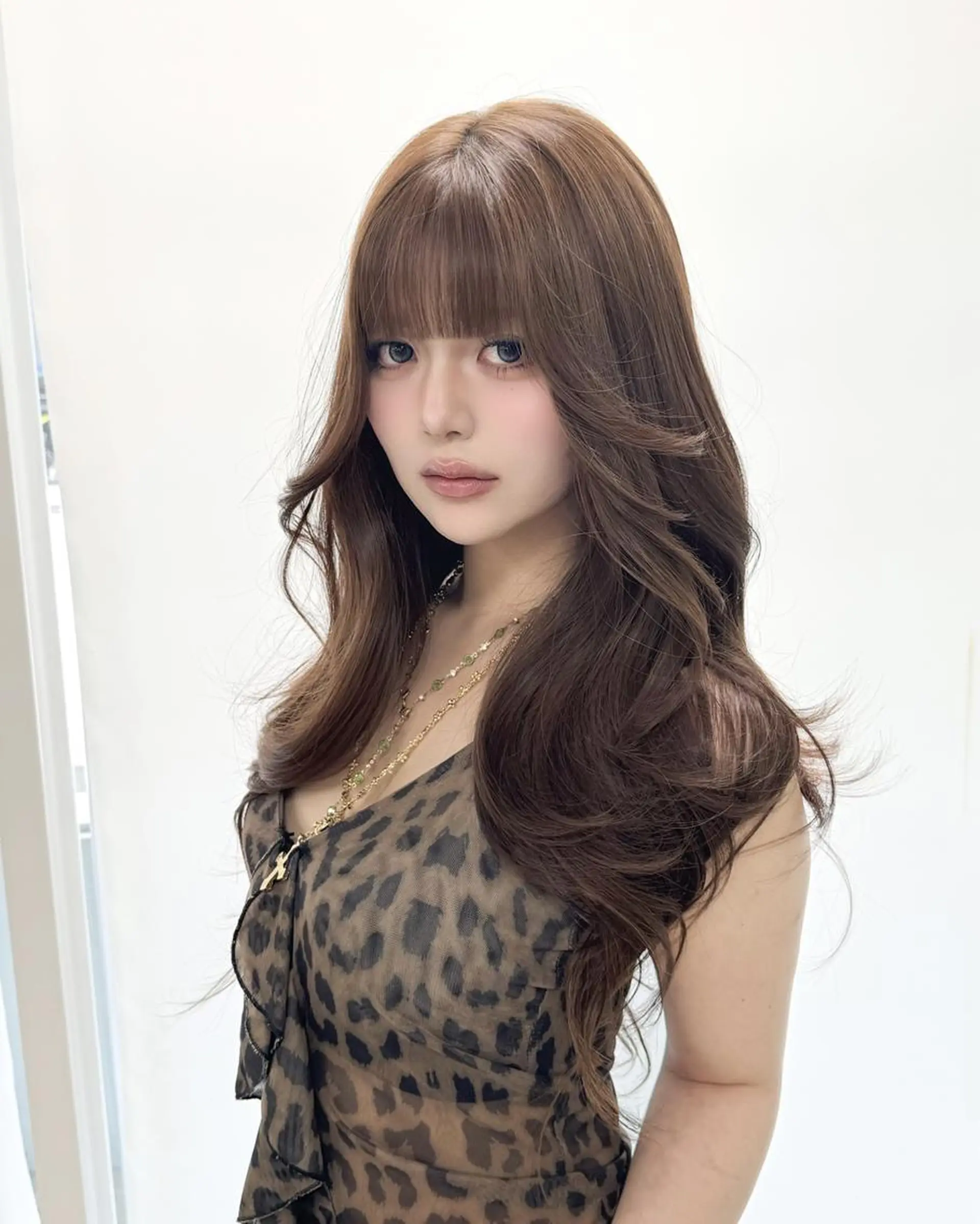 ロング カラー *トレンド韓国スタイ ル🇰🇷モデル募集のヘアスタイル
