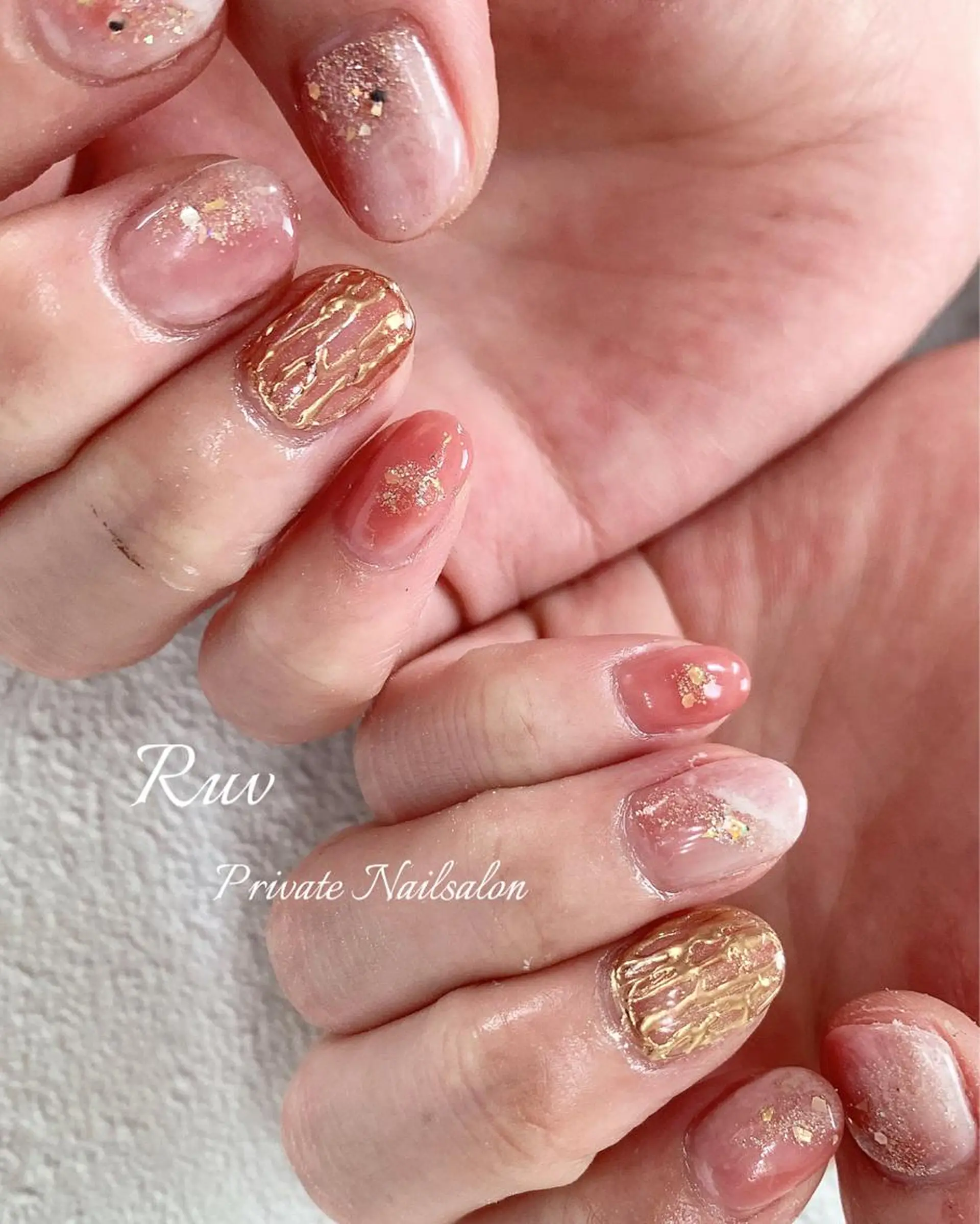 ネイル ニュアンスネイル プライベート ネイルサロン　ルヴのネイルデザイン