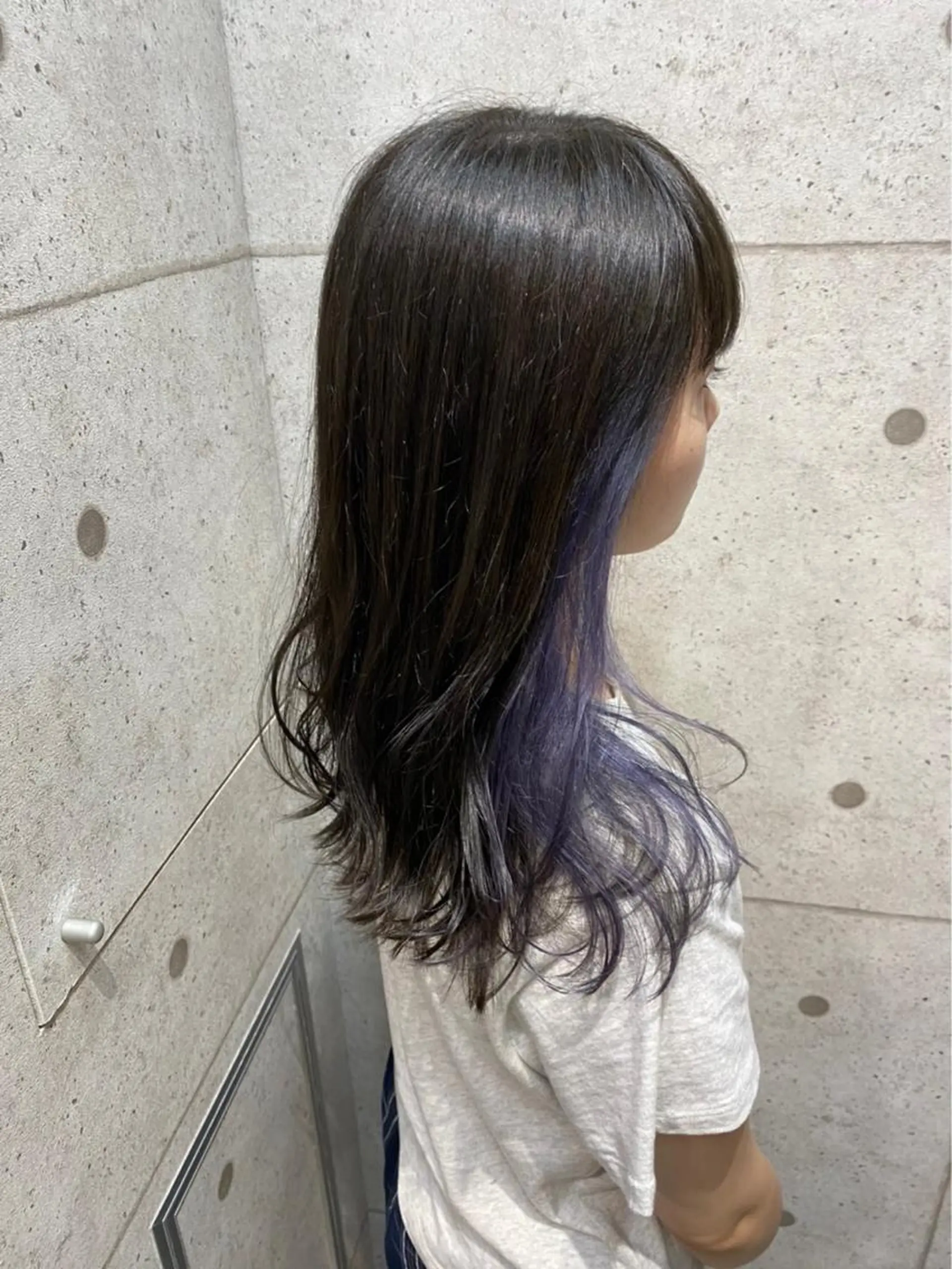 カラー ブリーチ ラベンダーカラー 藤田 清志のヘアスタイル