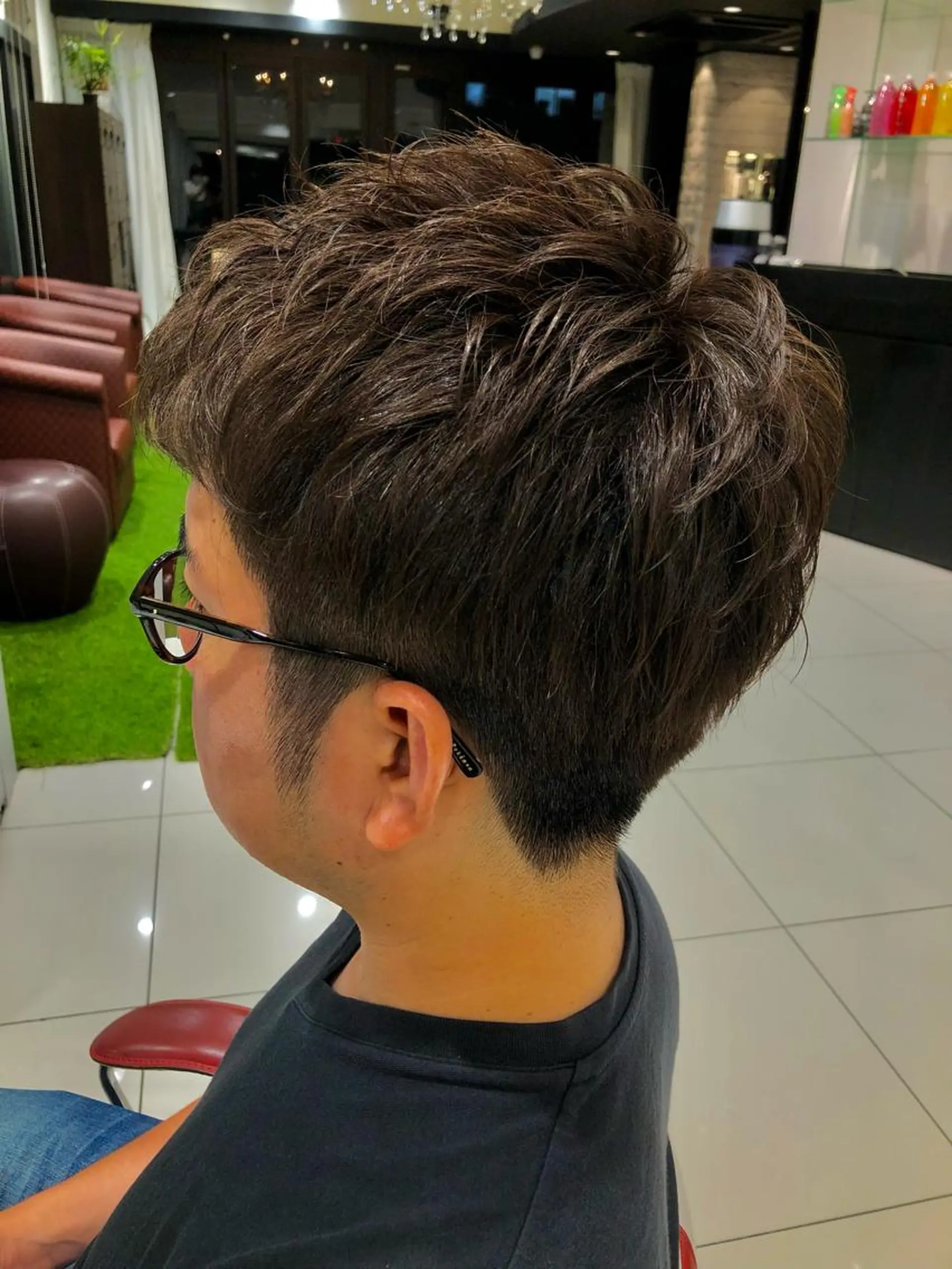 メンズ ショート/白髪ぼかし 君和田若菜のヘアスタイル