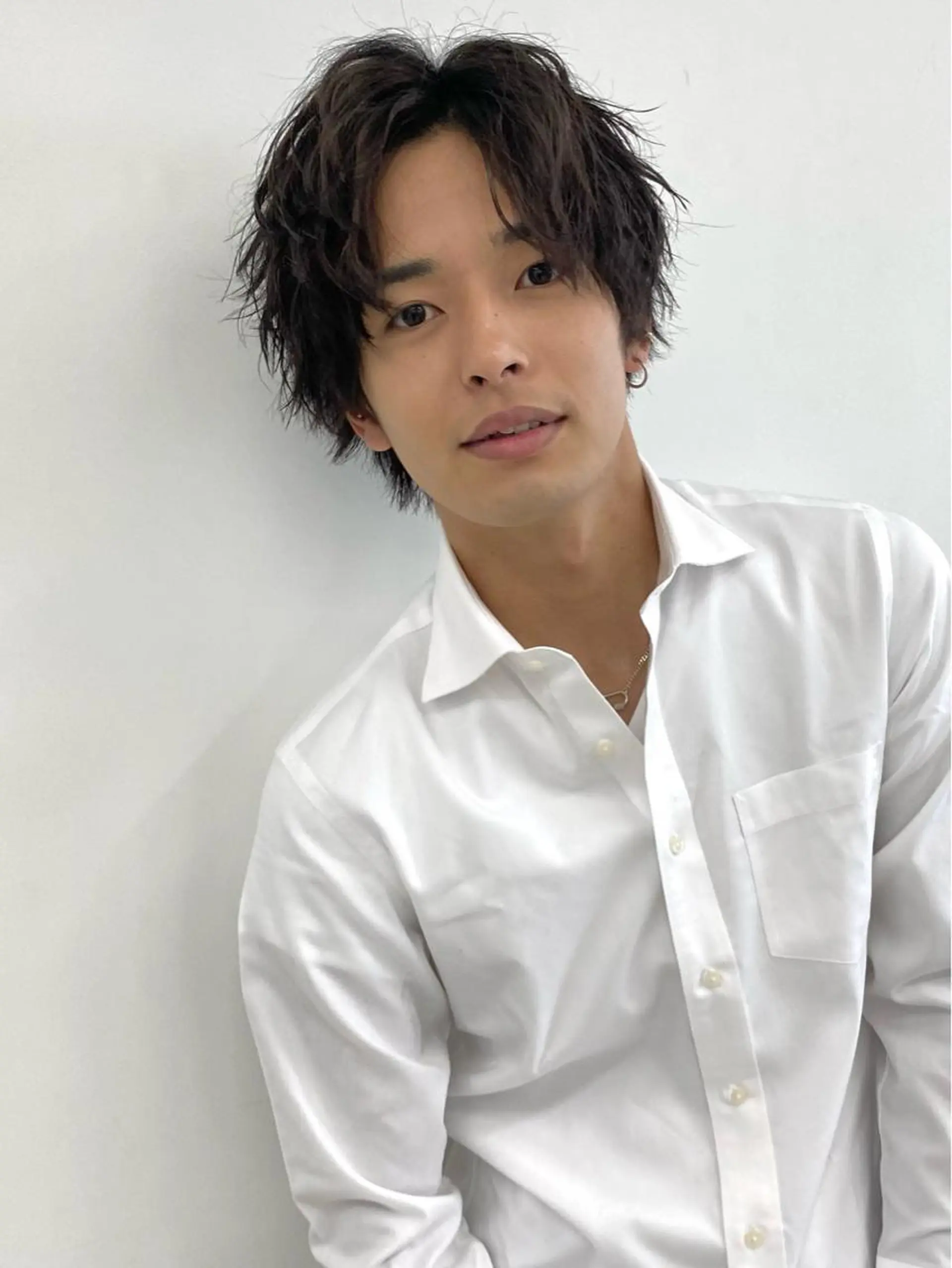 ショート パーマ メンズ センターパート /植田のヘアスタイル