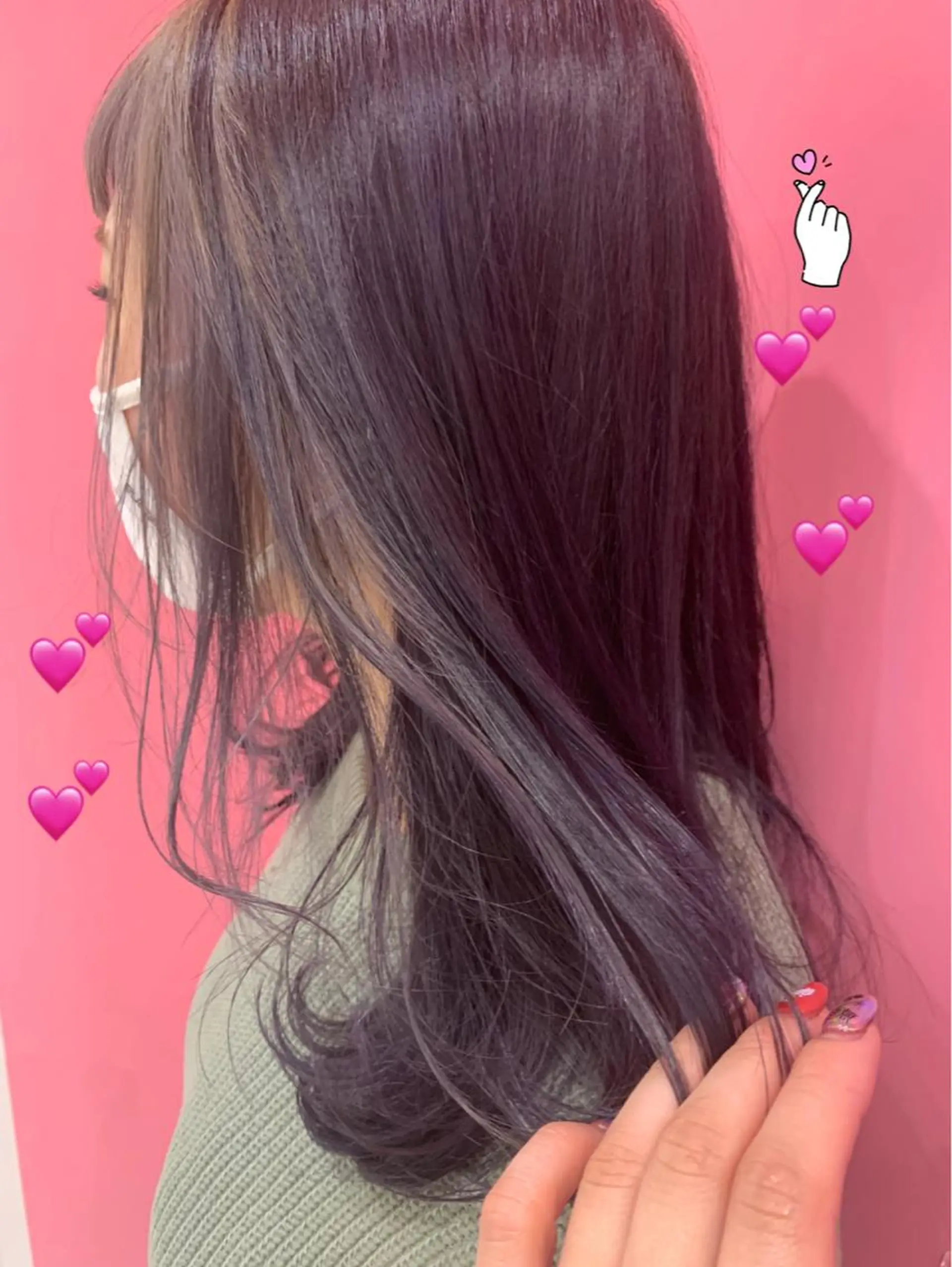 ミディアム カラー ブリーチ ダブルカラー グラデーションカラー グレージュ インナーカラー 新宿駅近♡個室 ♡関口三都季🌜のヘアスタイル