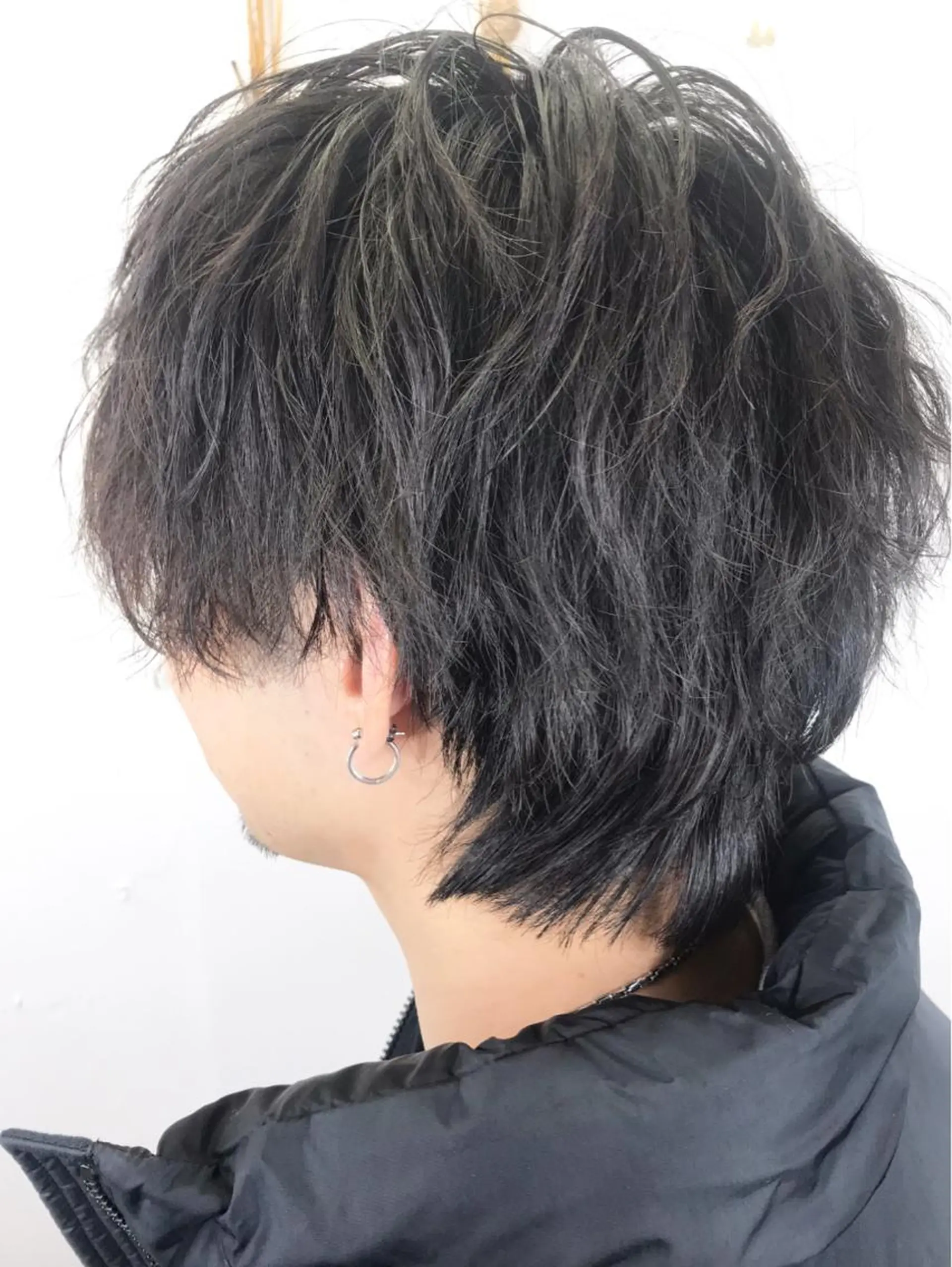 パーマ メンズ メンズウルフカット ウルフカット メンズサロン アソビ元町のヘアスタイル