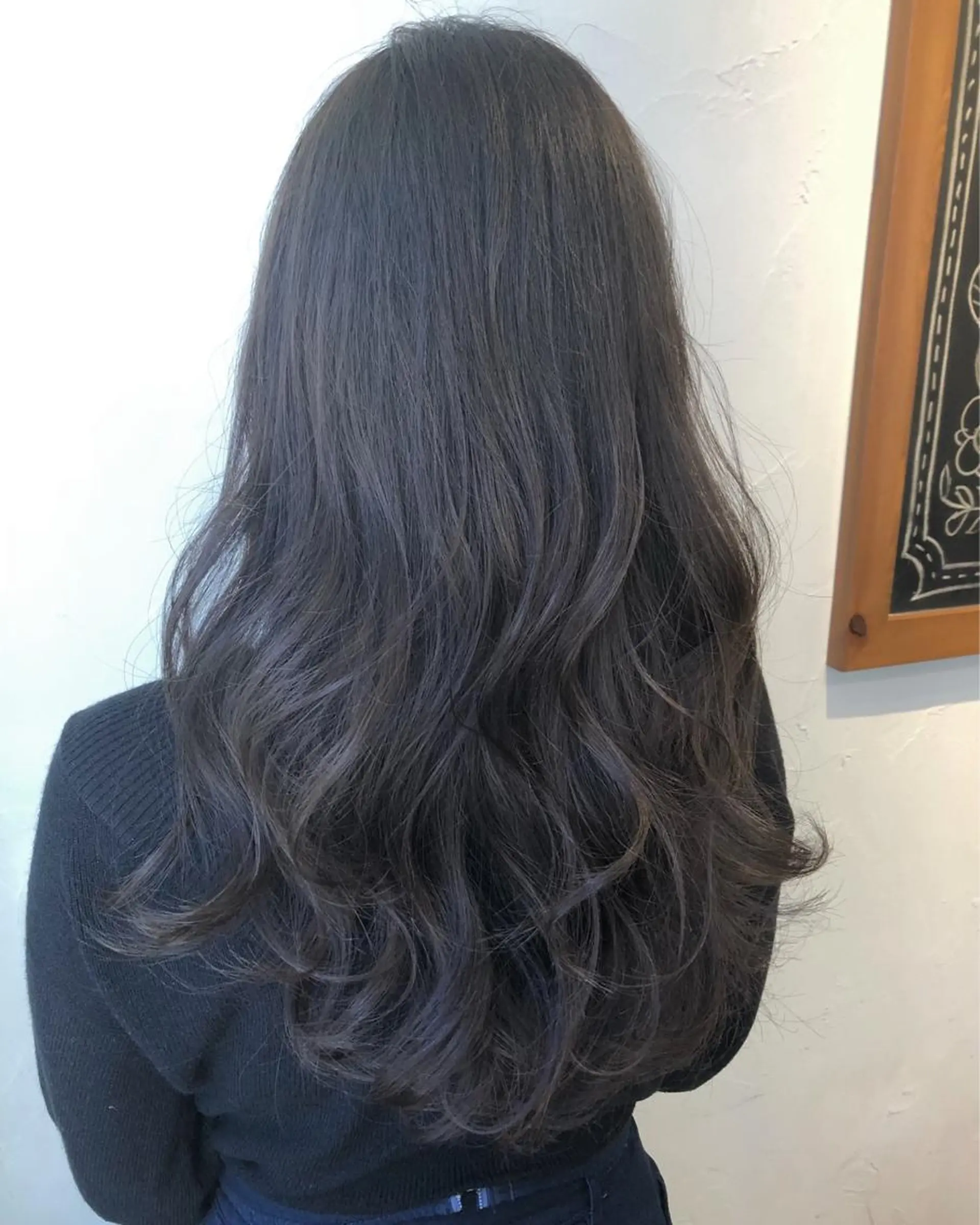 ロング カラー パーマ クボキ サヤのヘアスタイル