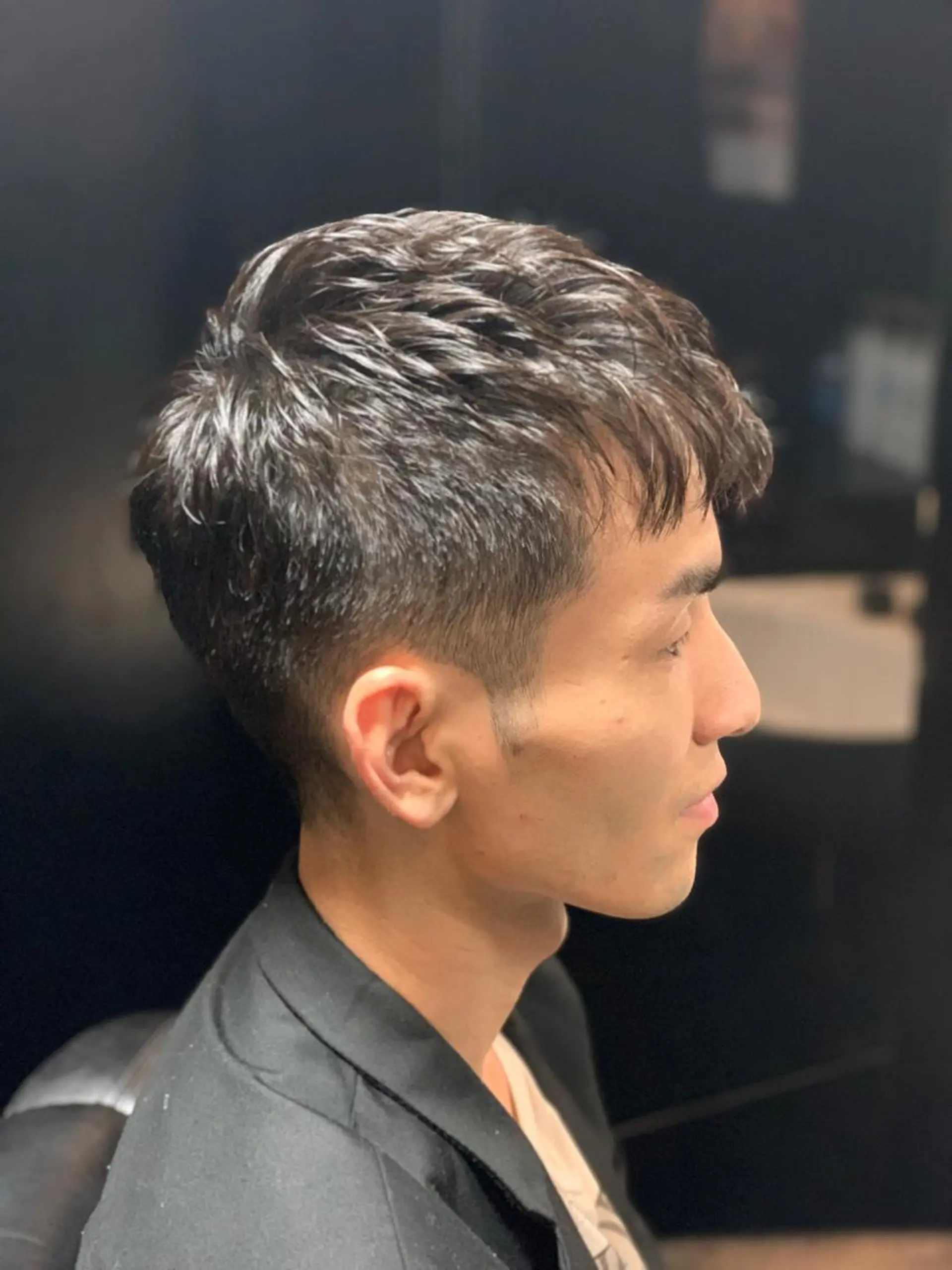 ショート パーマ 花山 薫のヘアスタイル