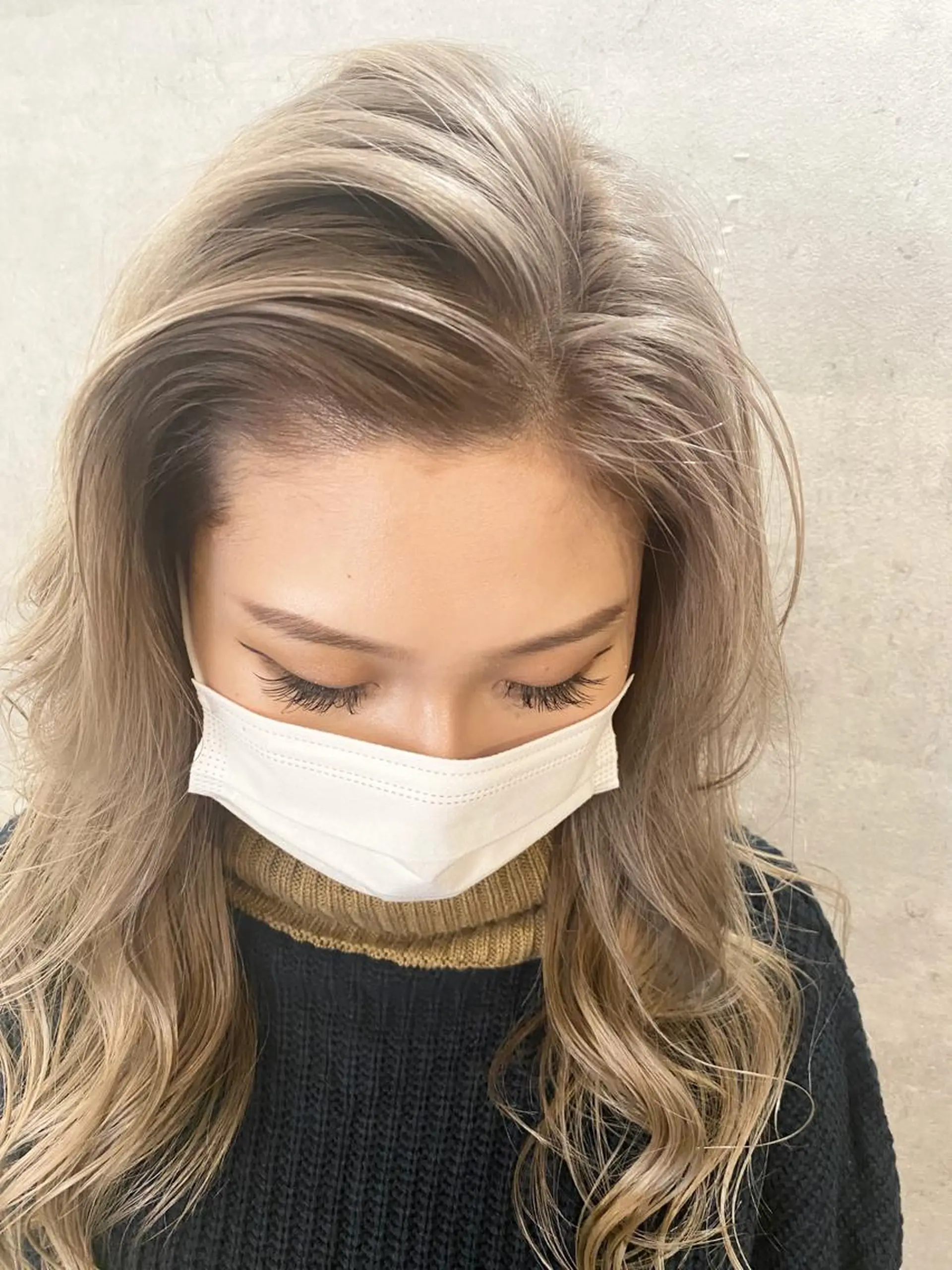 セミロング カラー パーマ ヘアアレンジ ネイル マツエク・マツパ 井上 一平のヘアスタイル