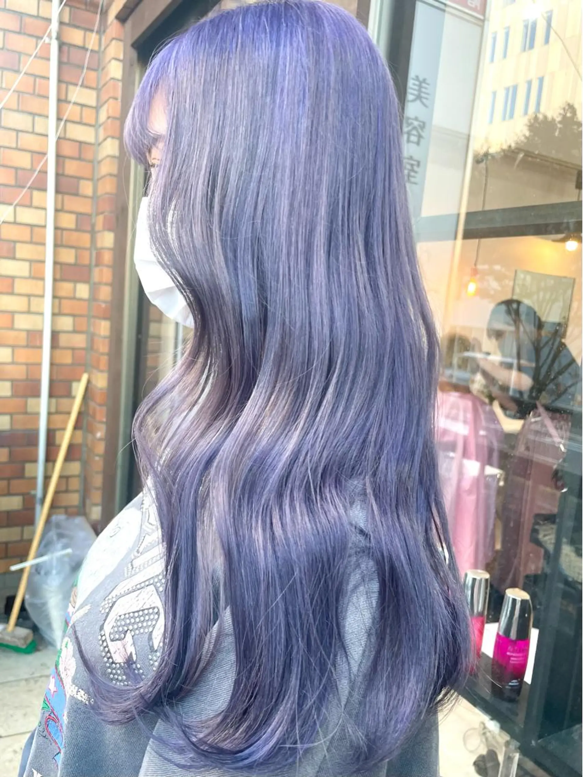 セミロング カラー パーマ ヘアアレンジ メンズ シールエクステ メンズバレイヤージュ メンズブリーチ メンズハイライト メンズインナーカラー 🦋高瀬寛菜🦋 韓国/ブリーチのヘアスタイル