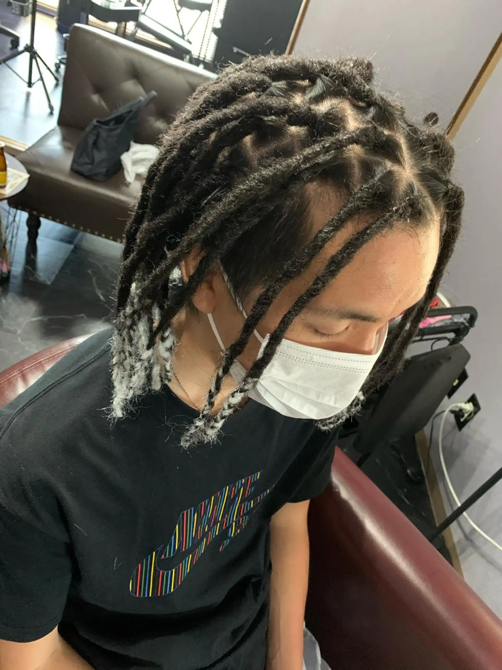 ミディアム メンズ エクステ エクステ ヘアセット SPINEL Sawaのヘアスタイル