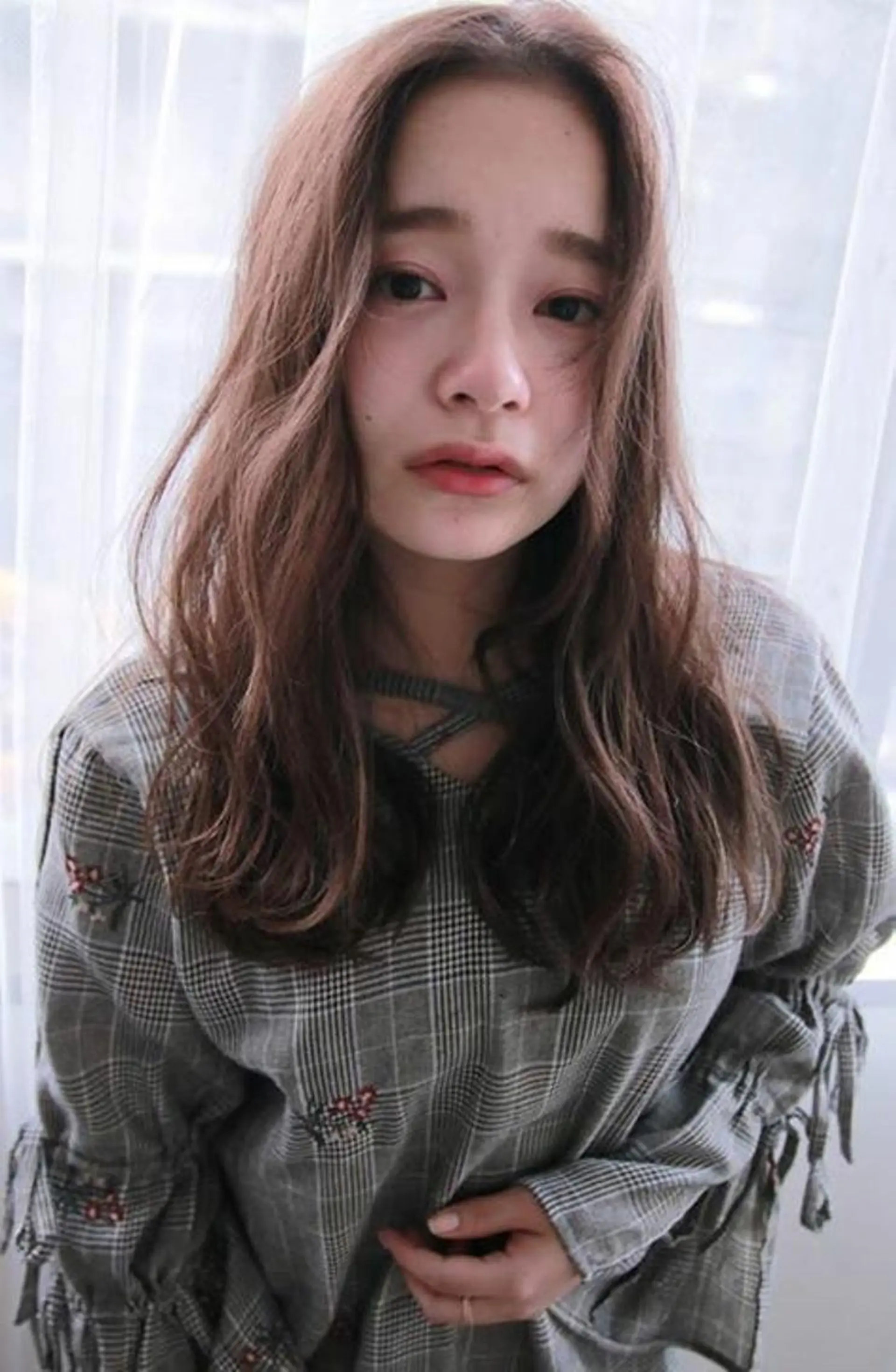 ロング カラー パーマ 柳原 実央のヘアスタイル