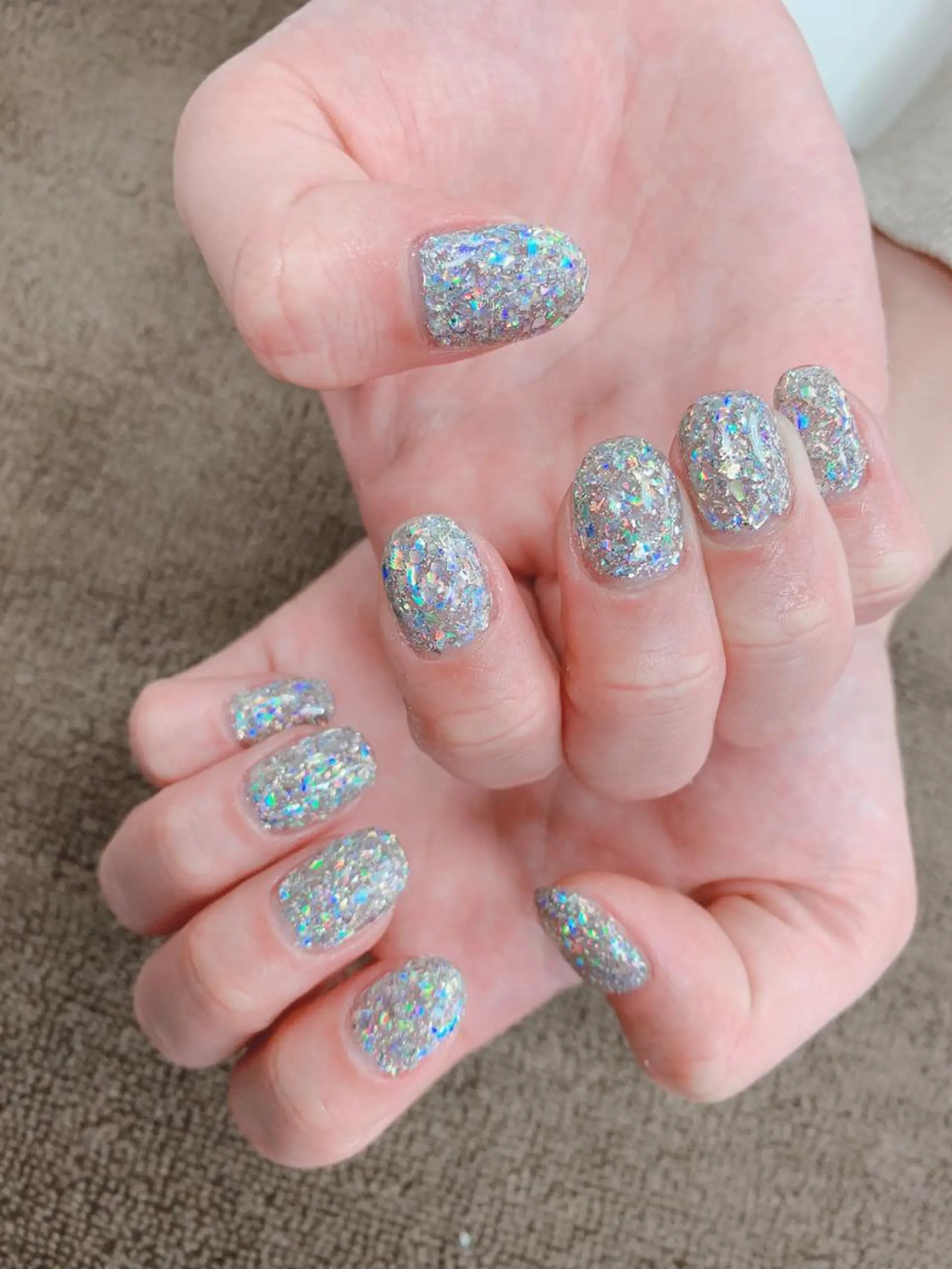 ネイル キラキラネイル ラメ(グリッター) ワンカラーネイル シンプルネイル Bianca KIKUTIHARAのネイルデザイン