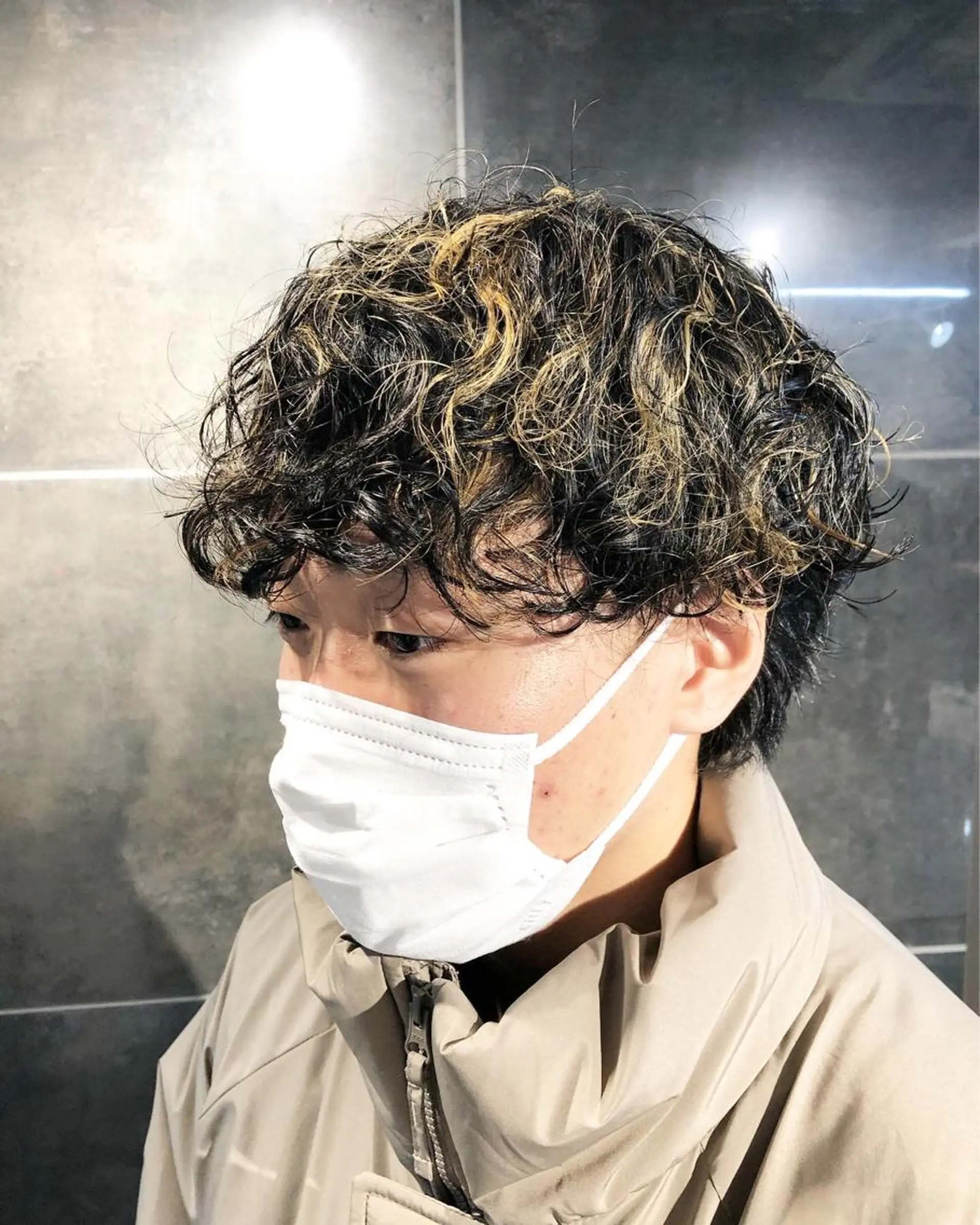 パーマ ヘアアレンジ メンズ カット パーマ トリートメント ヘアセット メンズ特化✂️栗原 侑也のヘアスタイル