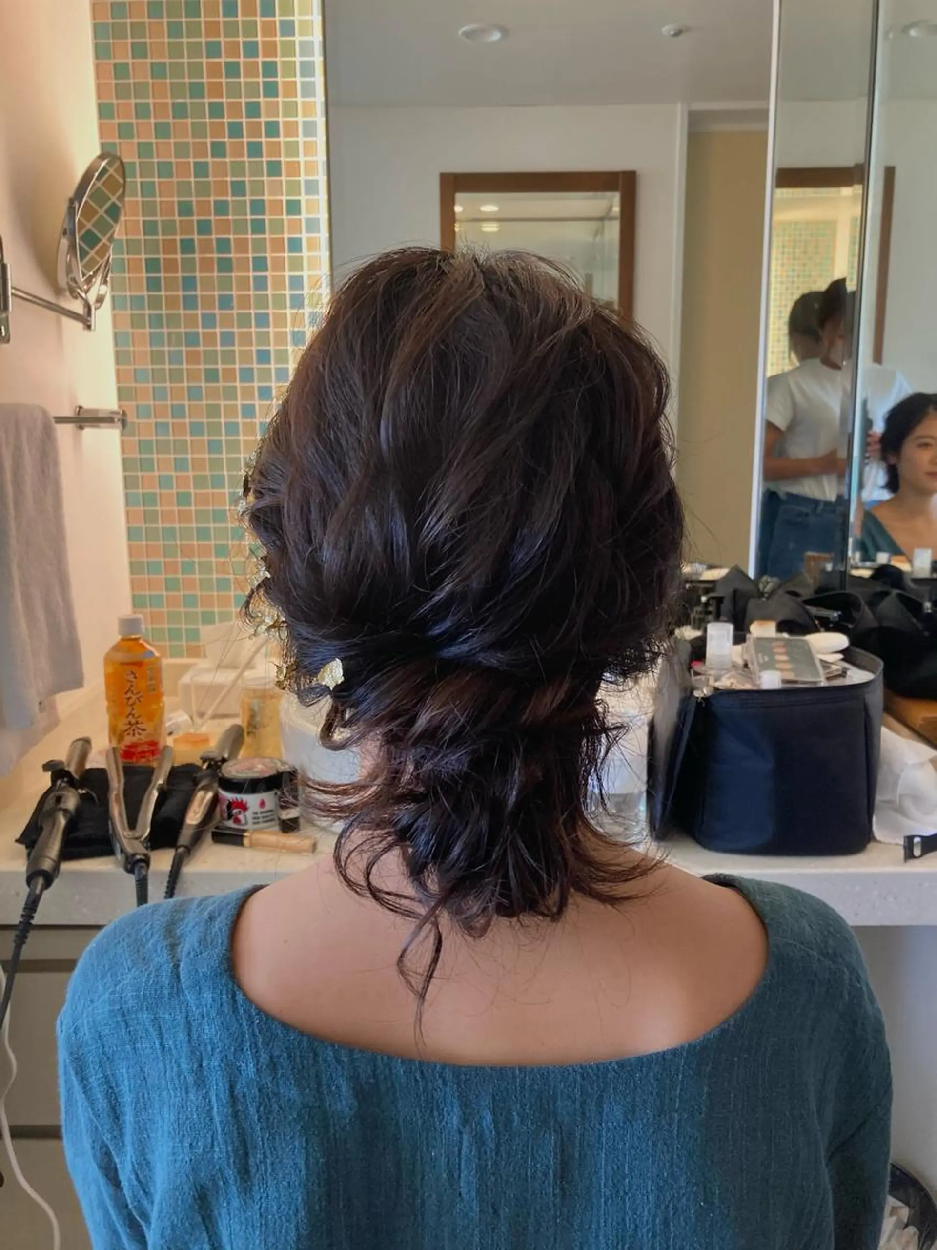 セミロング ヘアセット ヘアメイクサロン viviのヘアスタイル