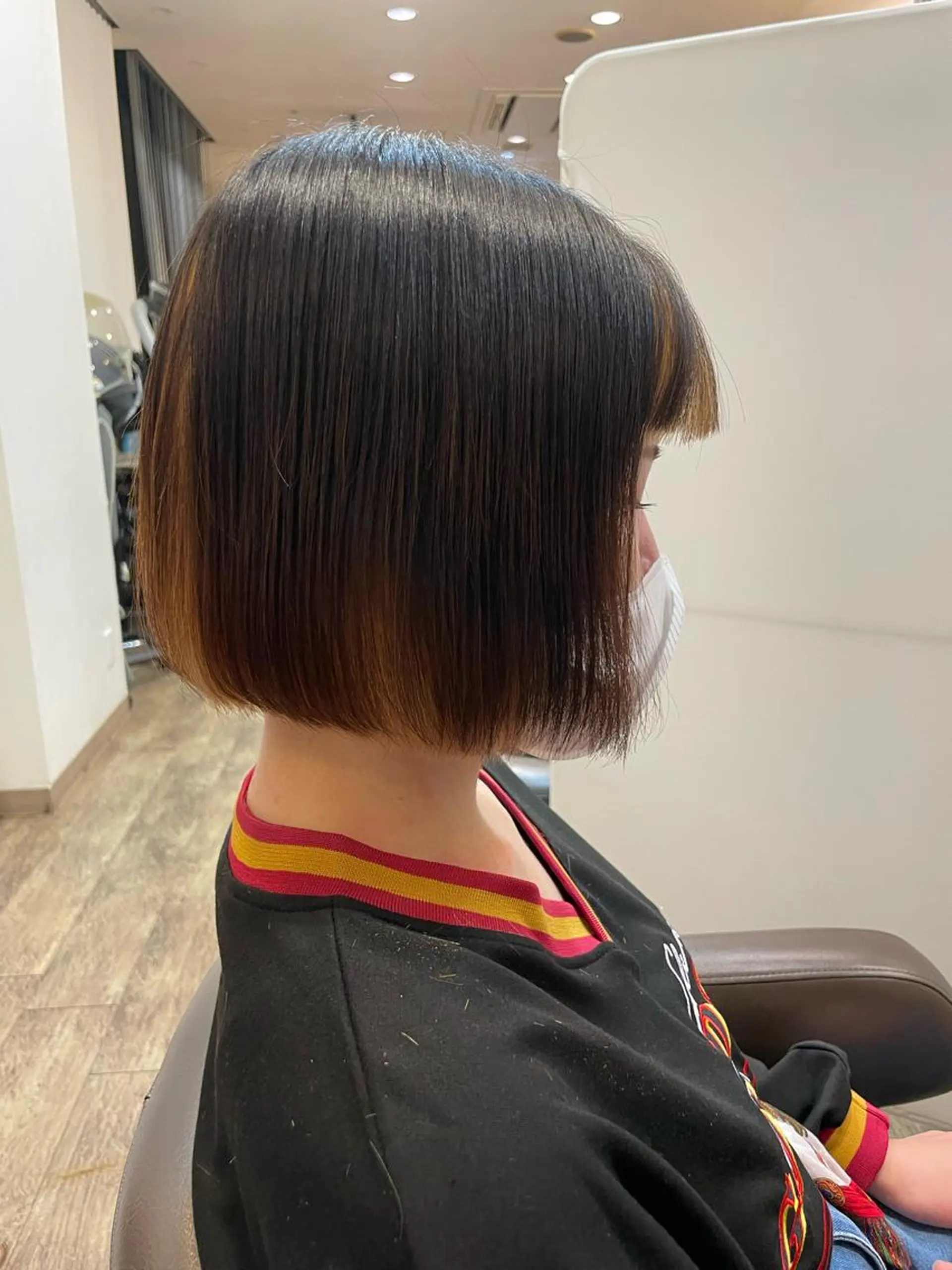 ショート 切りっぱなしボブ ボブ 小顔カット 町田 あみのヘアスタイル
