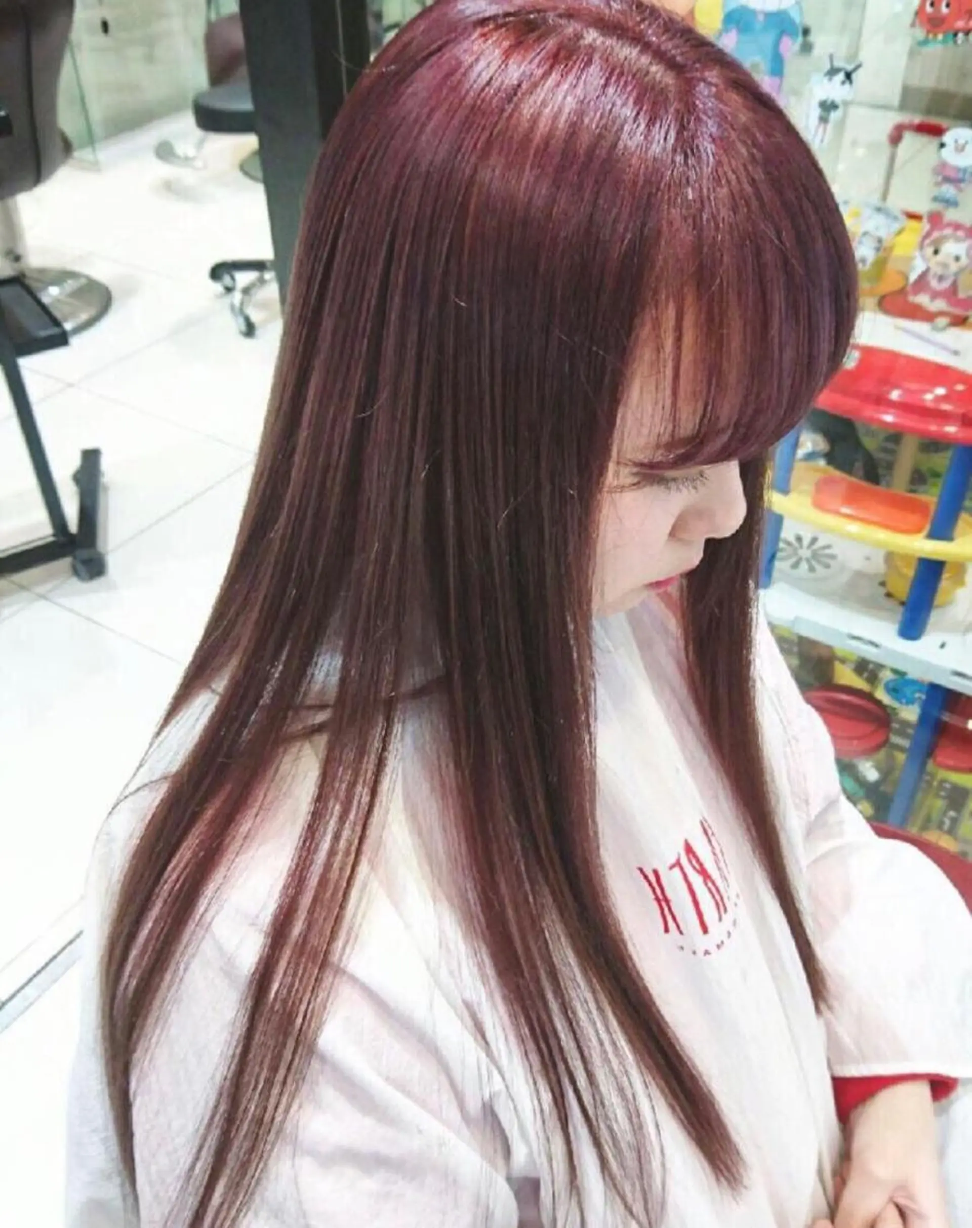 ロング カラー カット ヘアカラー トリートメント 平田 晃誠のヘアスタイル