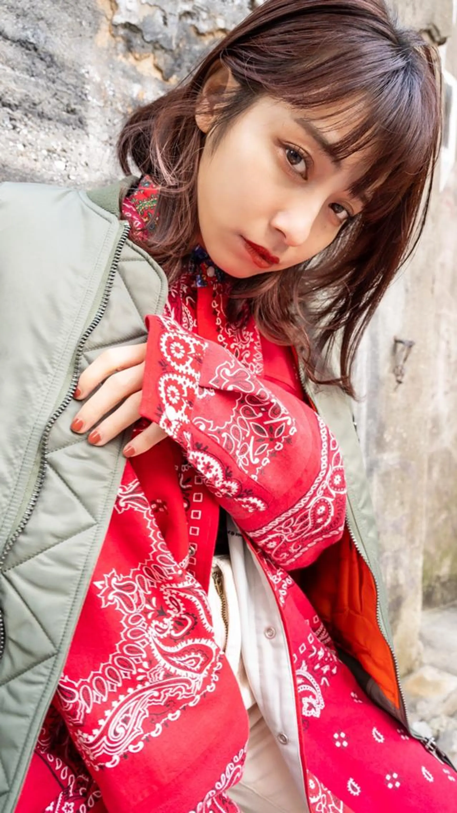 ミディアム カラー ANGELICA 難波店のヘアスタイル